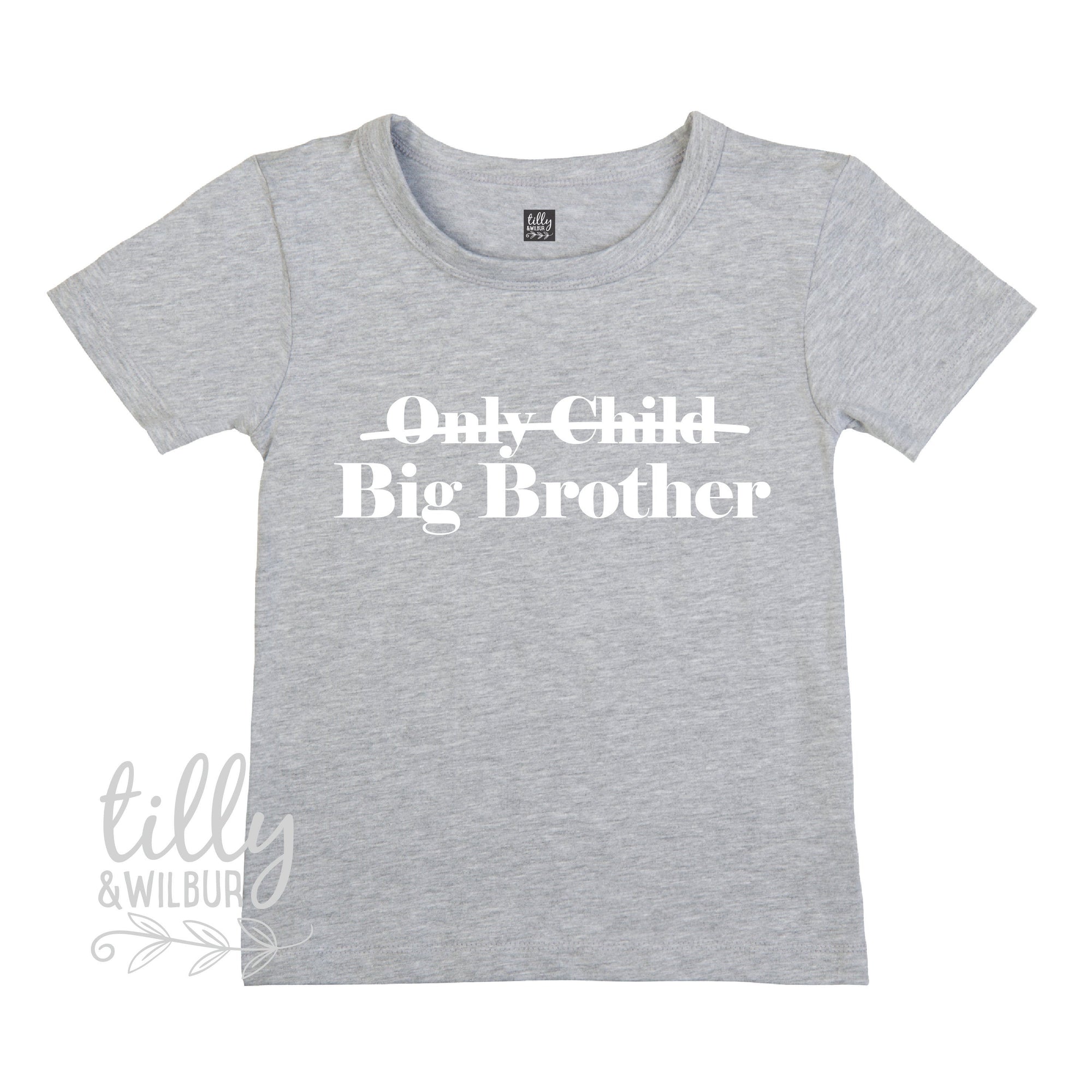 Only Child Big Brother T-Shirt For Boys, Future Big Brother T-Shirt For Boys, Big Brother Announcement Gift, Pregnancy Announcement Shirt