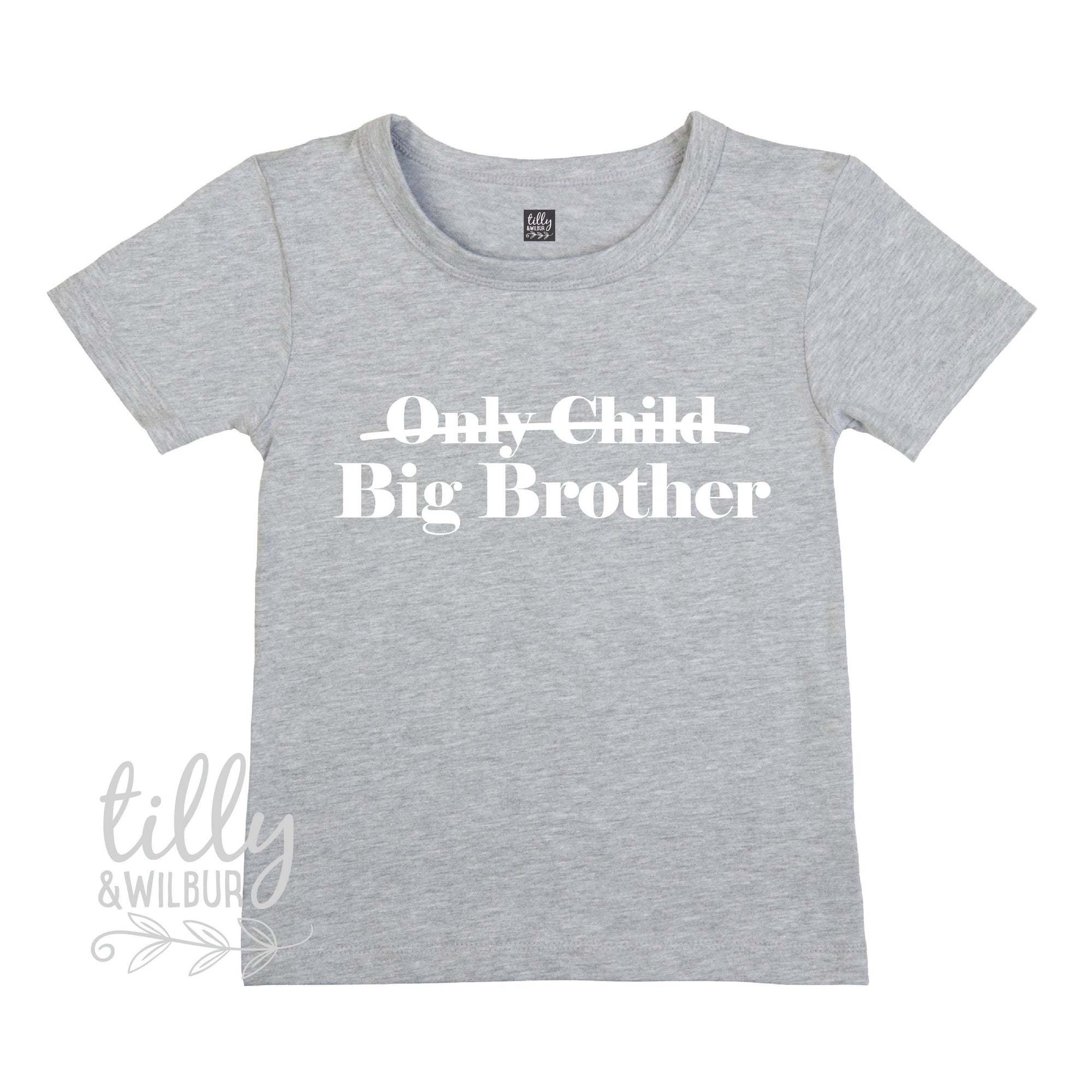 Only Child Big Brother T-Shirt For Boys, Future Big Brother T-Shirt For Boys, Big Brother Announcement Gift, Pregnancy Announcement Shirt