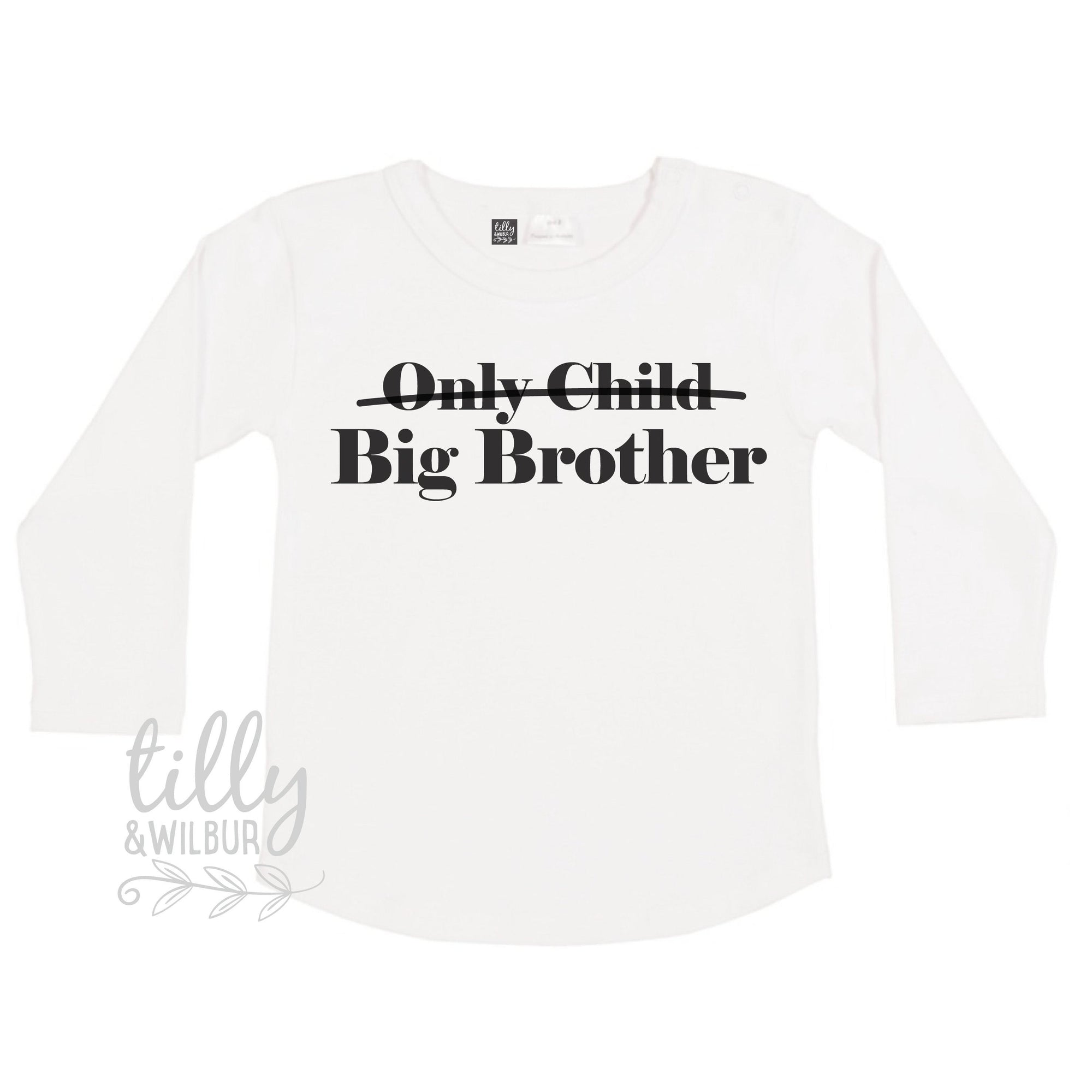 Only Child Big Brother T-Shirt For Boys, Future Big Brother T-Shirt For Boys, Big Brother Announcement Gift, Pregnancy Announcement Shirt