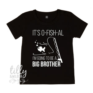 Big Bro T-Shirt, Big Brother Shirt, I&#39;m Going To Be A Big Brother, Pregnancy Announcement Shirt, Big Bro Gift, Sibling TShirt, Fishing Fish
