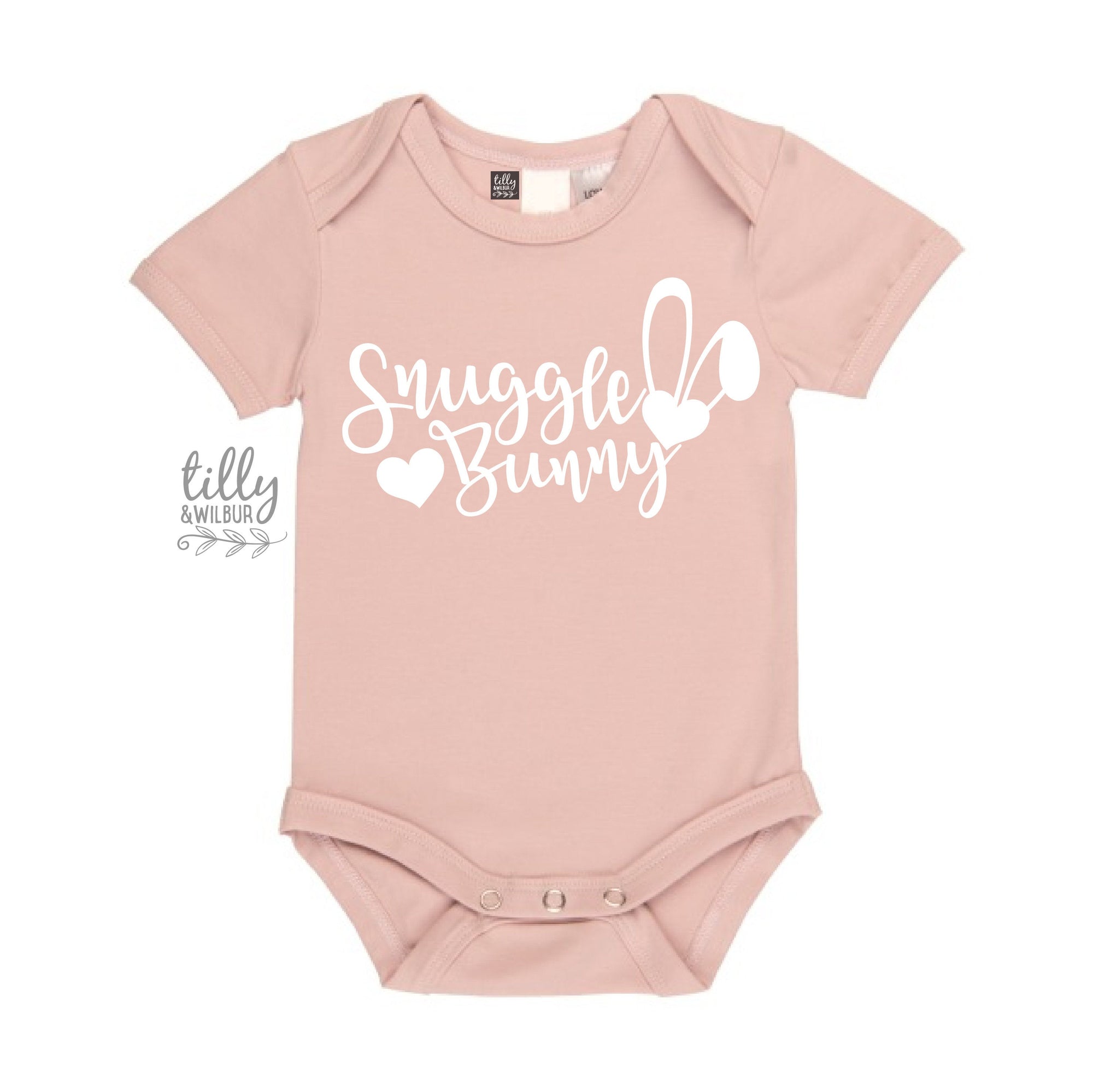 Snuggle Bunny Easter Baby Bodysuit, Bunny Ears Bodysuit, First Easter Baby Bodysuit, Newborn Easter Gift, 1st Easter Outfit, Baby Easter