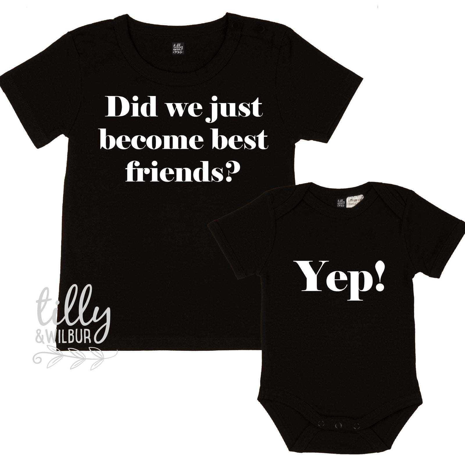 Did We just Become Best Friends? Yep! New Baby Brother Set, Big Brother Little Brother Set, Sibling Set, I'm Going To Be A Big Brother Shirt