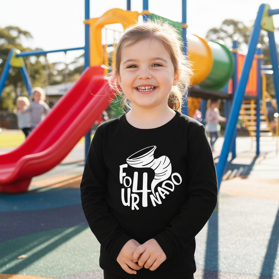 Fournado Birthday T-Shirt, Four Nado Birthday Shirt, 4th Birthday Gift, Four Birthday T-Shirt, 4th Birthday Tee, 4 Year Old Birthday Gift