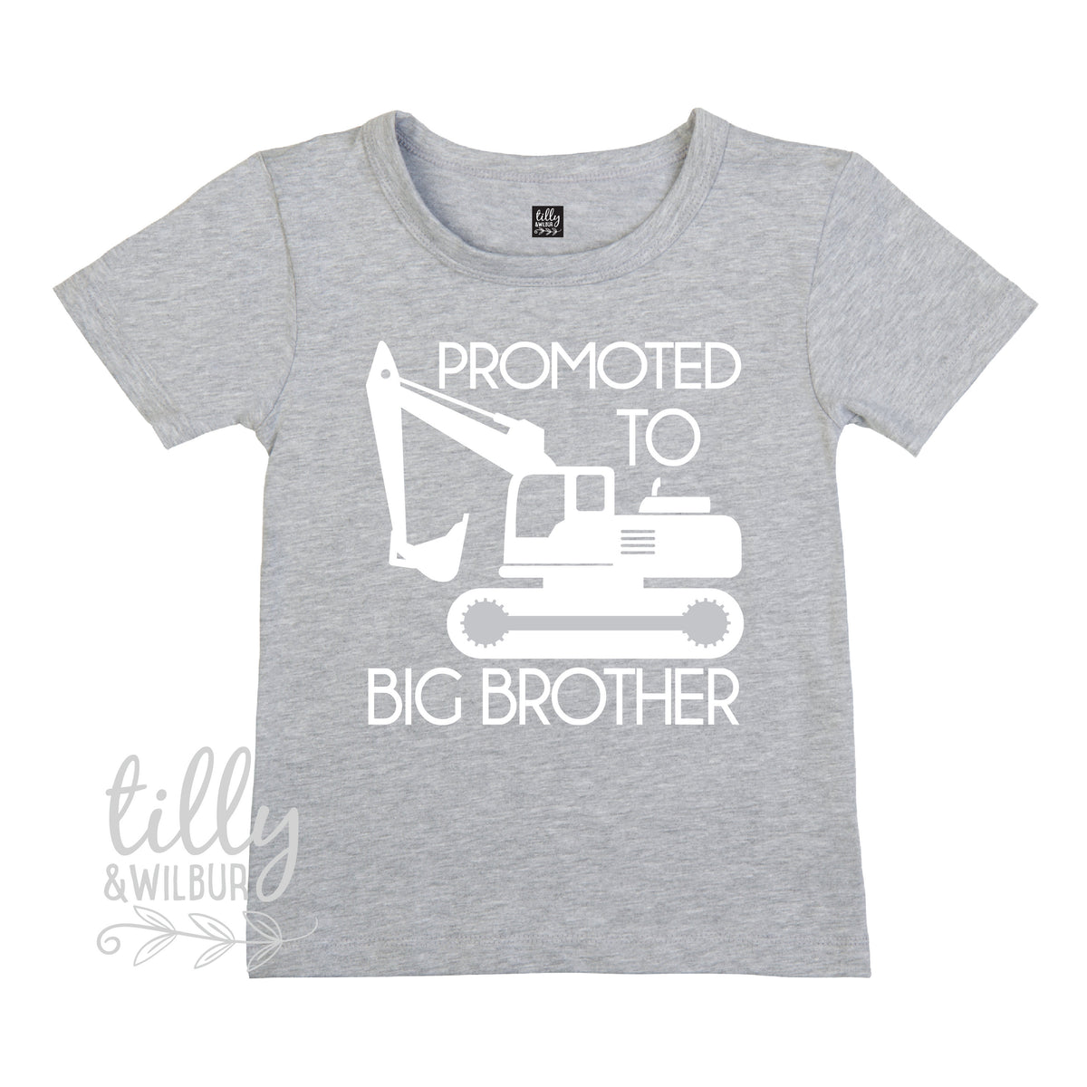 Promoted To Big Brother Excavator T-Shirt For Boys, Big Brother Shirt, I&amp;#39;m Going To Be A Big Brother, Pregnancy Announcement, Boys Clothing