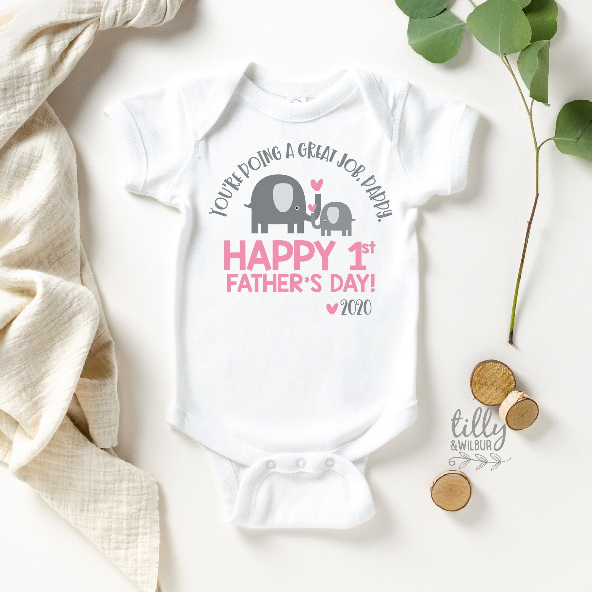 You&#39;re Doing A Great Job Daddy Happy 1st Father&#39;s Day 2020, Our First Father&#39;s Day 2020 Baby Bodysuit, First Father&#39;s Day Gift, Baby Daddy