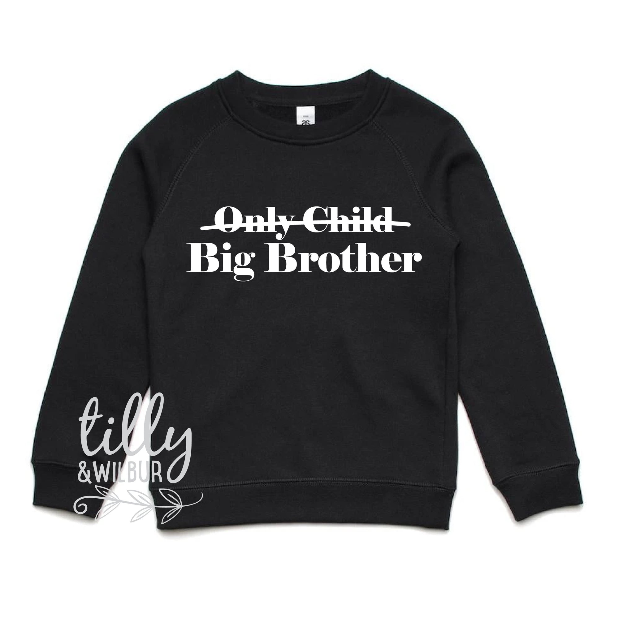 Only Child Big Brother Jumper For Boys, Big Brother Sweatshirt For Boys, Big Brother Announcement Gift, Pregnancy Announcement Sweater