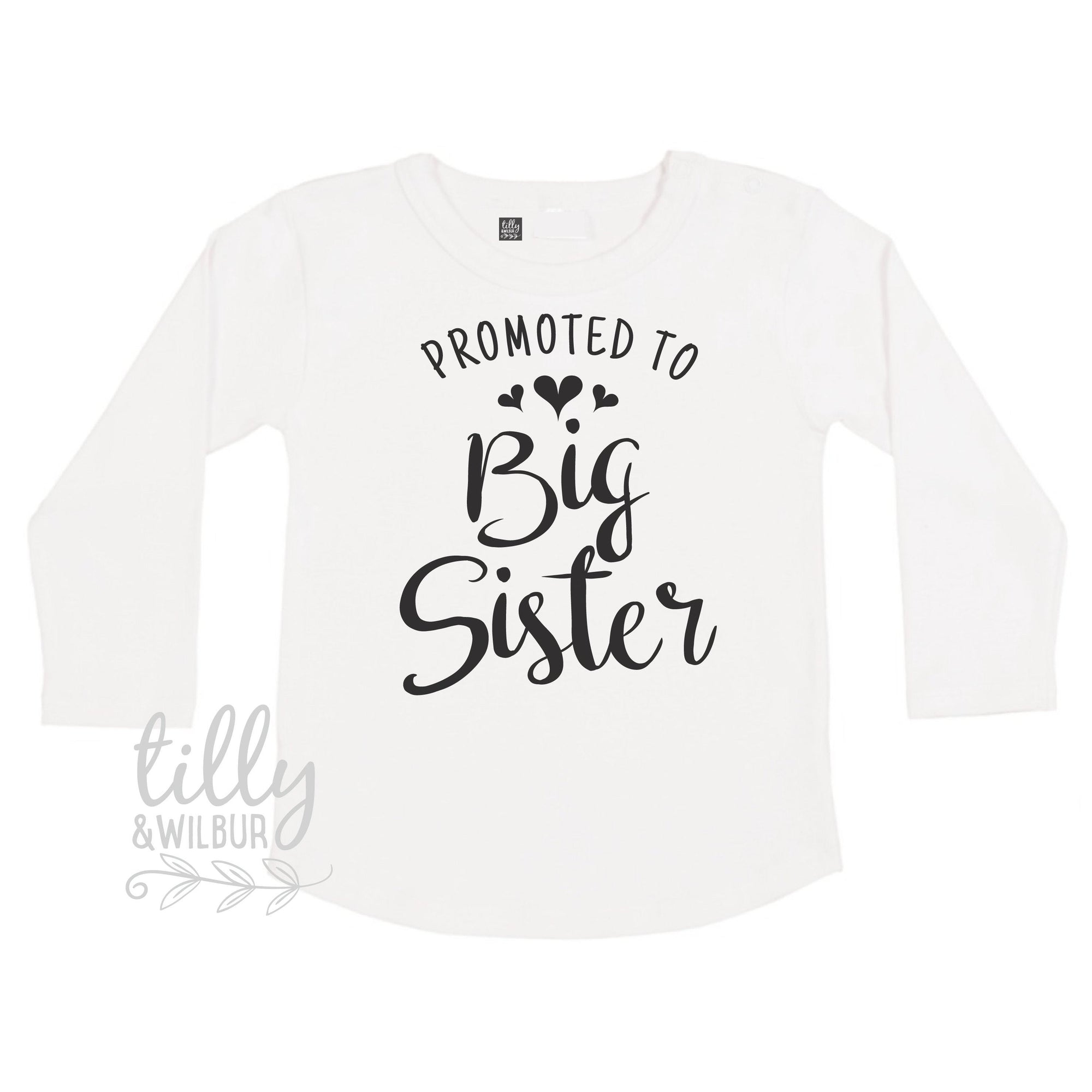 Promoted To Big Sister T-Shirt, Big Sis T-Shirt,  Big Sister Gift, Pregnancy Announcement Shirt, I&#39;m Going To Be A Big Sister T-Shirt, Sis