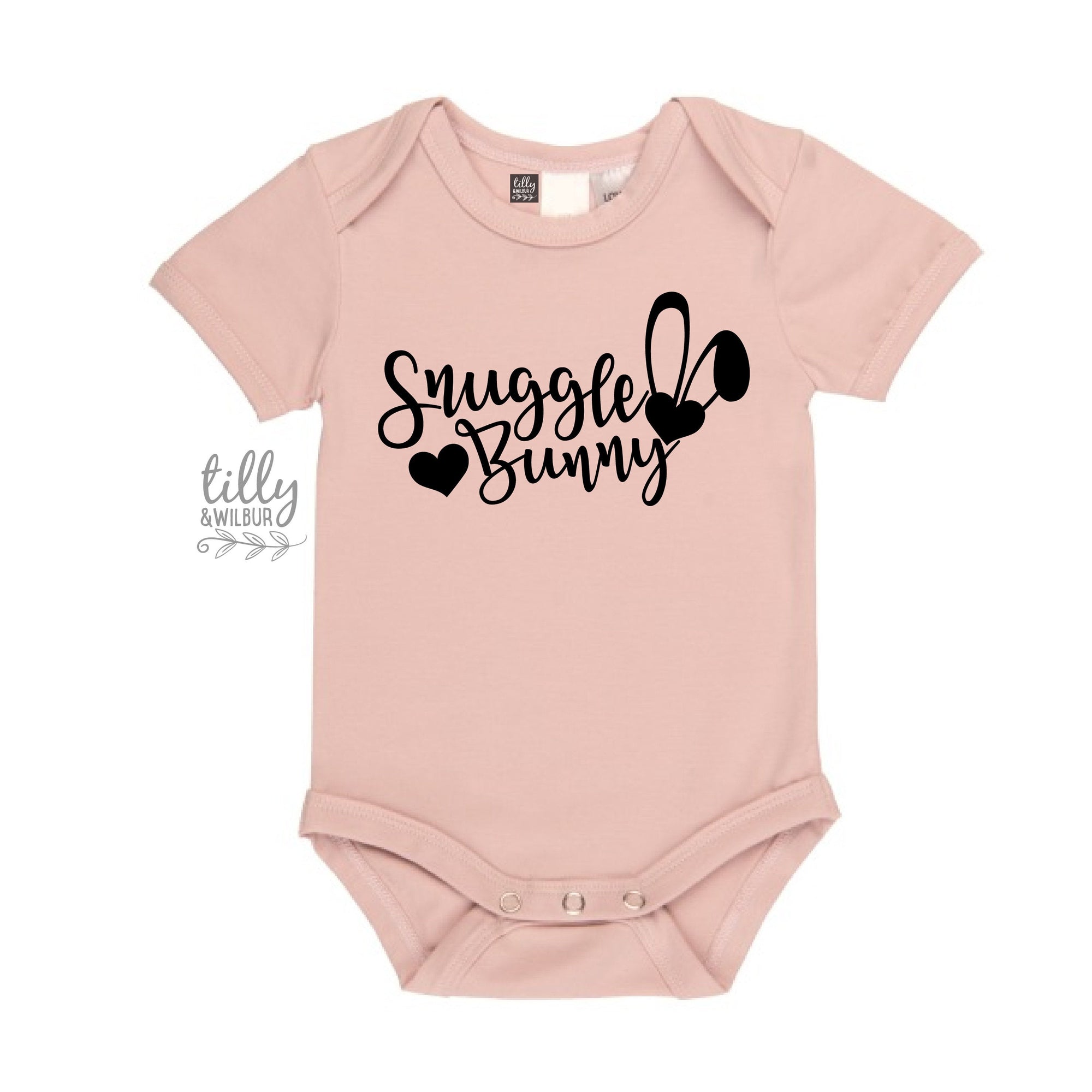 Snuggle Bunny Easter Baby Bodysuit, Bunny Ears Bodysuit, First Easter Baby Bodysuit, Newborn Easter Gift, 1st Easter Outfit, Baby Easter