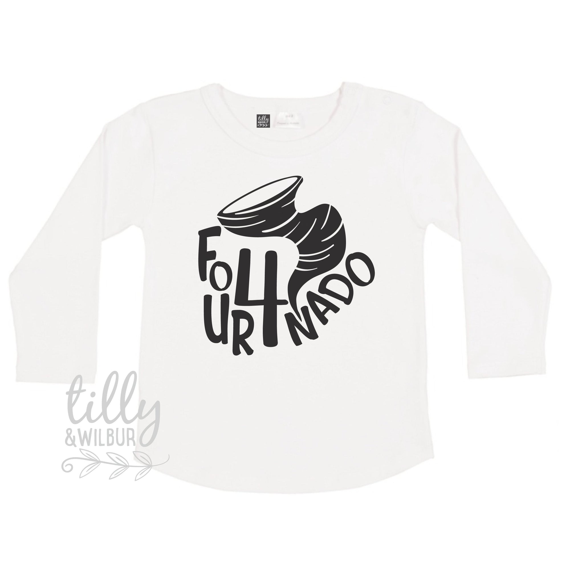 Fournado Birthday T-Shirt, Four Nado Birthday Shirt, 4th Birthday Gift, Four Birthday T-Shirt, 4th Birthday Tee, 4 Year Old Birthday Gift