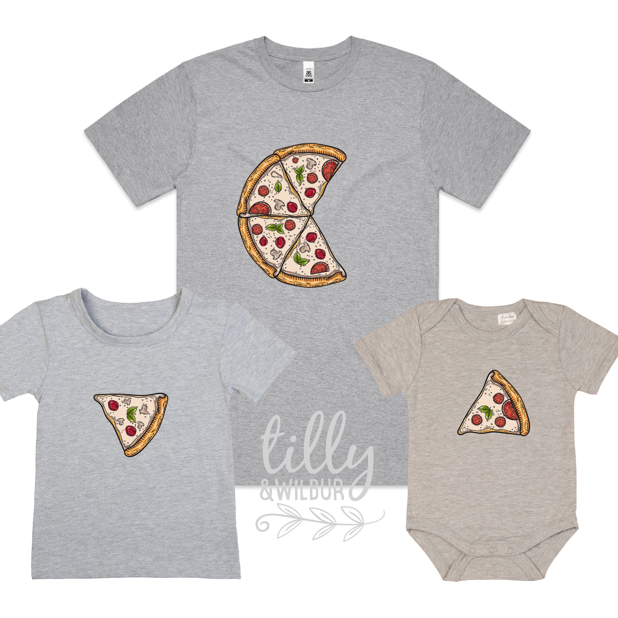 Matching Pizza Slice Family T-Shirts, Daddy And Daughter, Father And Son, Matching Dad Baby, Daddy Daughter, Father&#39;s Day Gift, Newborn Gift