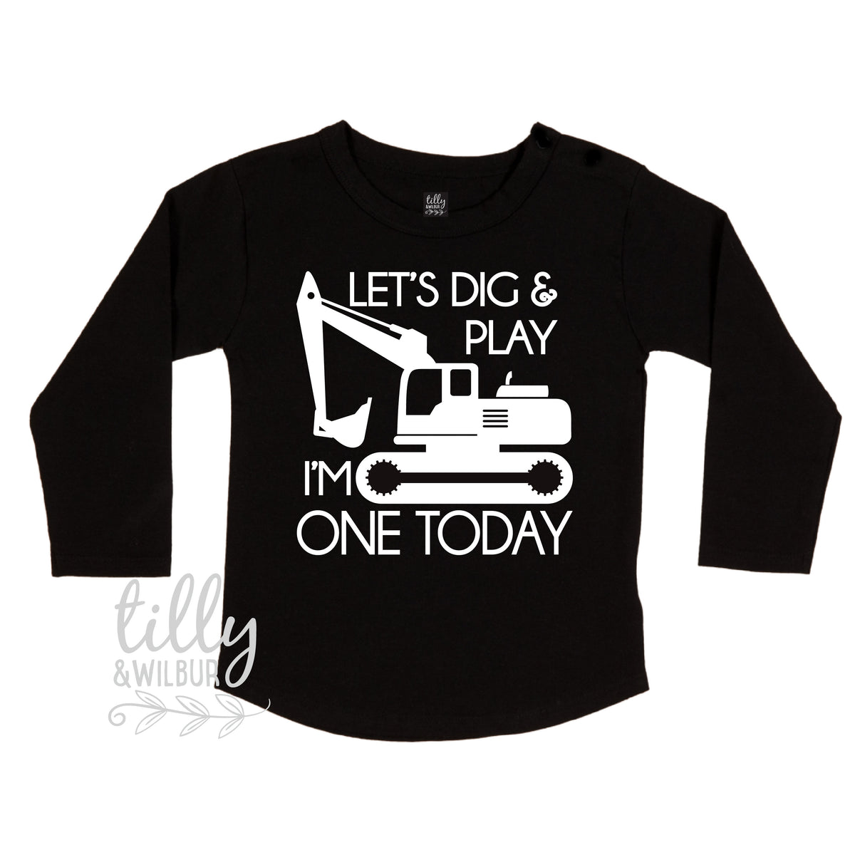 Let&amp;#39;s Dig And Play I&amp;#39;m One Today 1st Birthday T-Shirt, One Boys Birthday Shirt, Boys First Birthday Outfit, 1st Birthday, I Am 1 Cake Smash