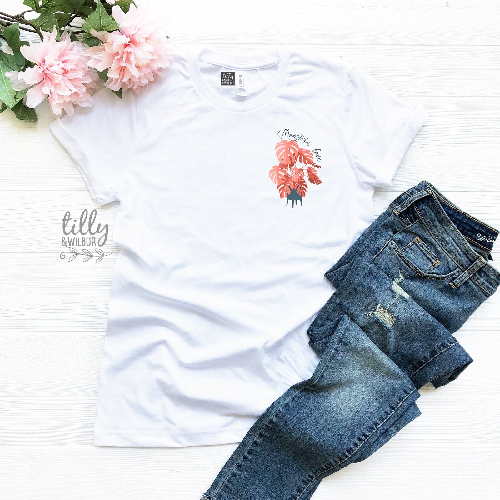 Monstera Love Women's T-Shirt, Monstera T-Shirt, Monstera Shirt, Women's Birthday Gift, Women's Gift, Monstera Lover, Monstera Plant T-Shir