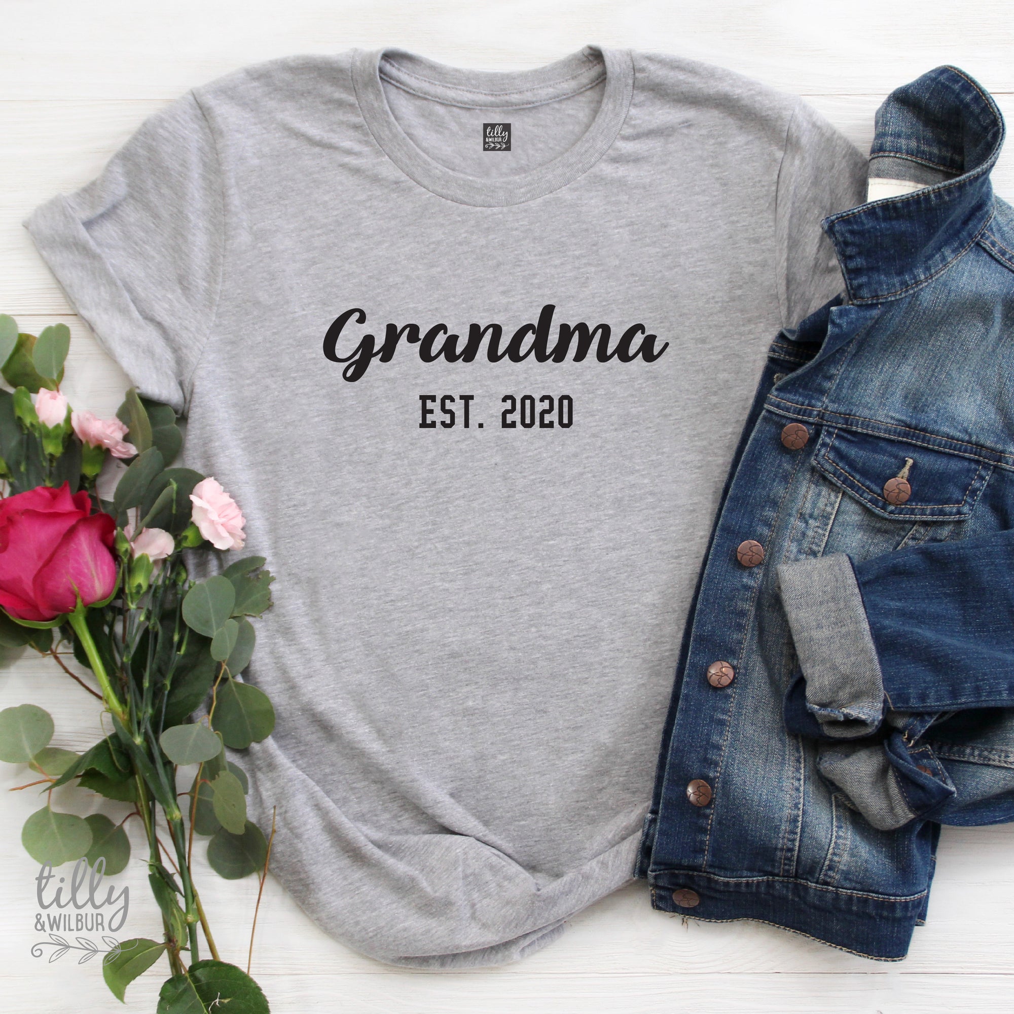 Grandma Est. T-Shirt, Only The Best Mums Get Promoted To Grandma T-Shirt, Grandmother T-Shirt, Grandchild Gift, Gran, Pregnancy Announcement