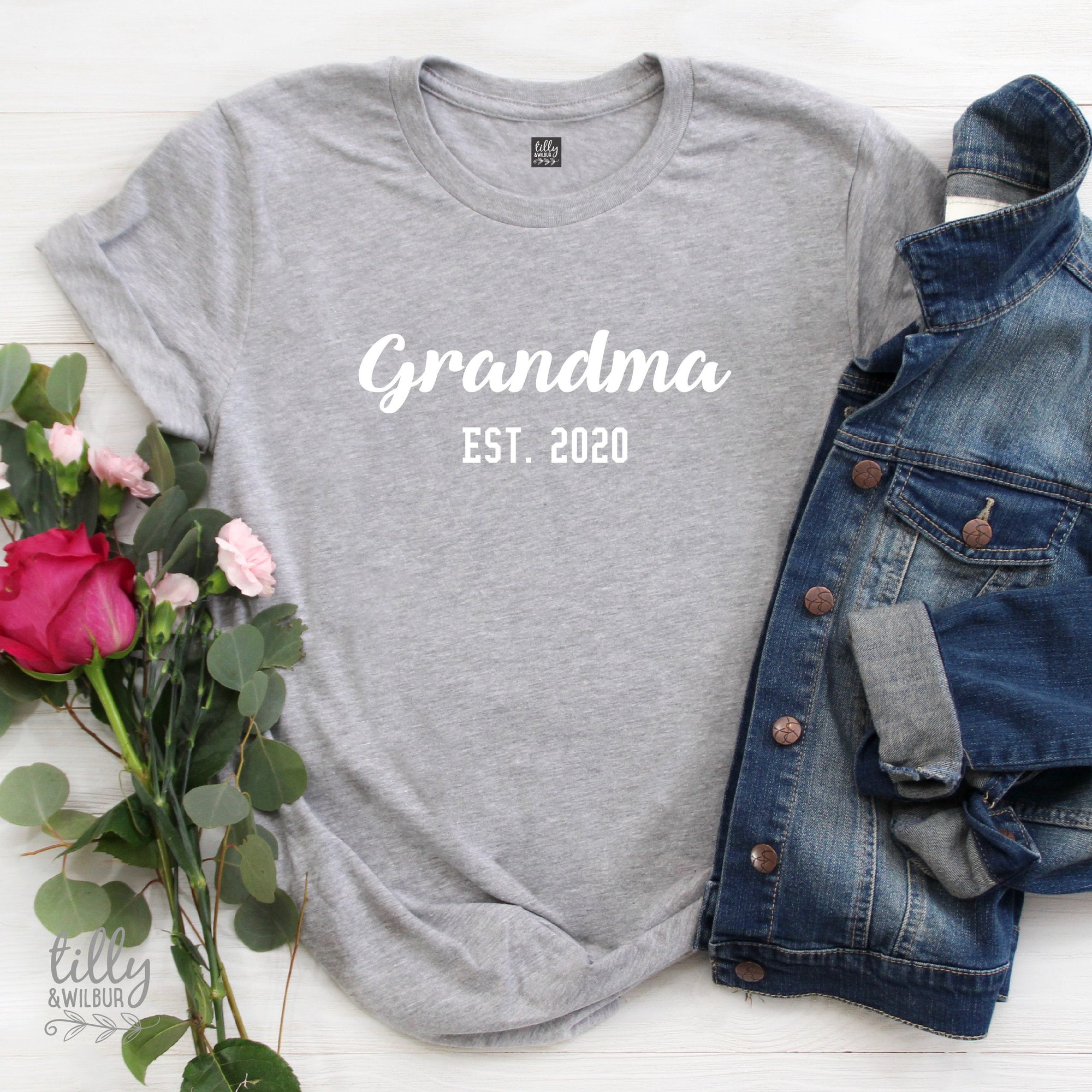 Grandma Est. T-Shirt, Only The Best Mums Get Promoted To Grandma T-Shirt, Grandmother T-Shirt, Grandchild Gift, Gran, Pregnancy Announcement