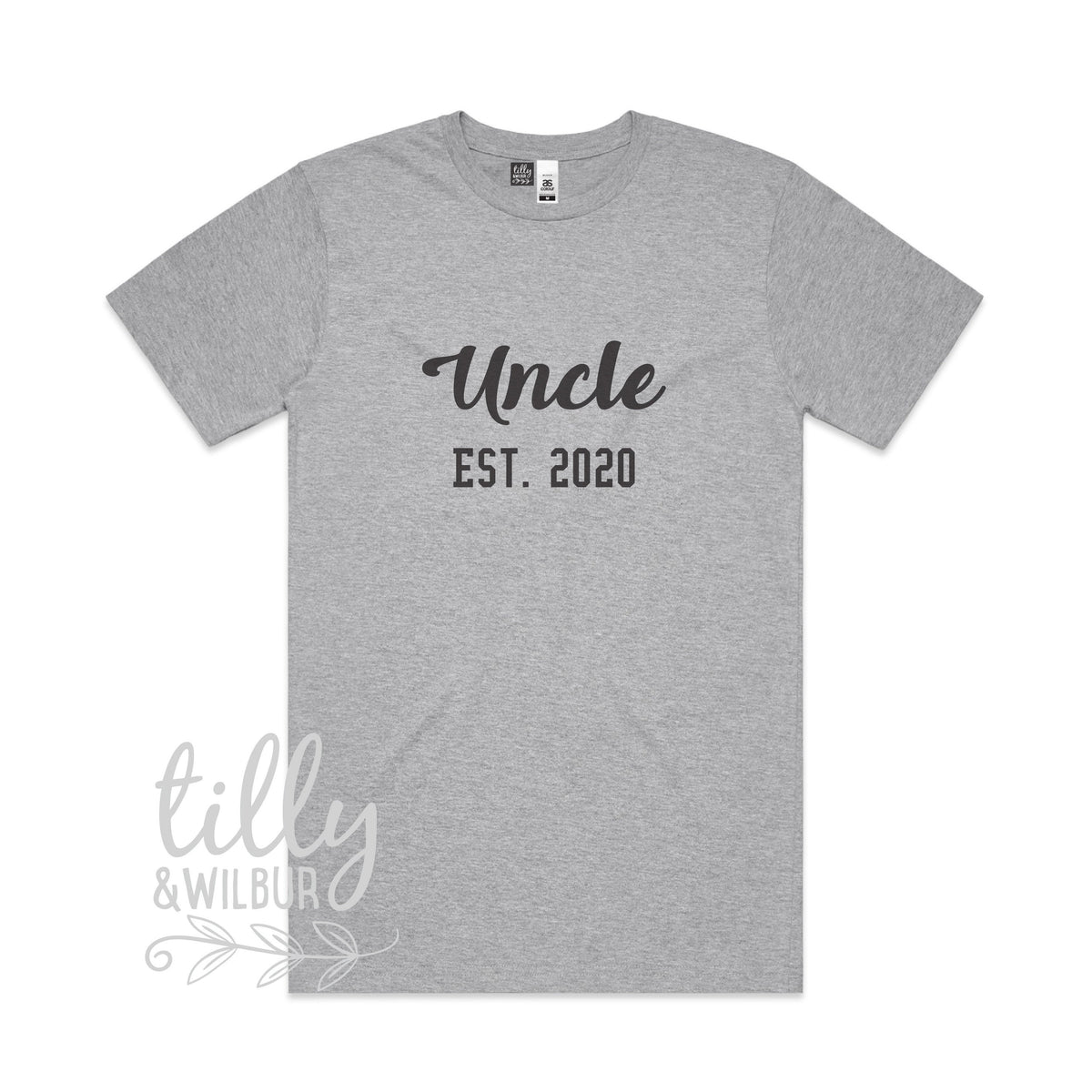 Uncle Est. T-Shirt, Personalised Pregnancy Announcement Shirt, I&amp;#39;m Going To Be An Uncle, Baby Shower Gift, Men&amp;#39;s Clothing, Niece Nephew Gift