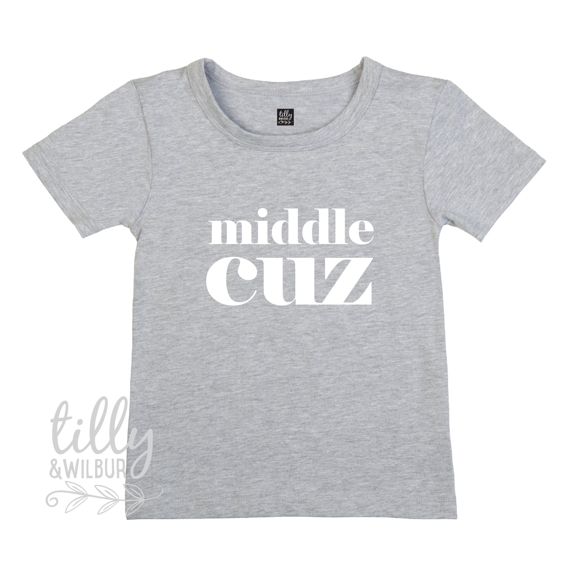 Middle Cuz T-Shirt, Middle Cuz Baby Bodysuit, Cousin Set, Cousin Gift, Pregnancy Announcement, You&#39;re Going To Be A Cousin, Cousin T-Shirt