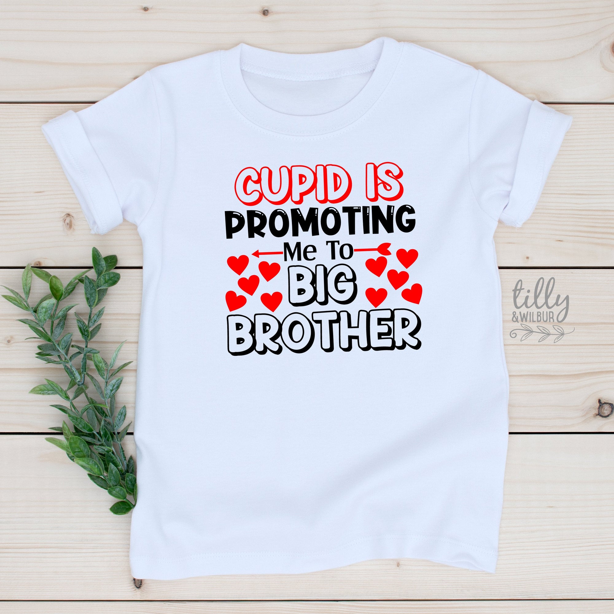 Cupid Is Promoting Me To Big Brother Pregnancy Announcement T-Shirt, Valentine&#39;s Day Announcement T-Shirt, Valentine&#39;s Day Brother Gift