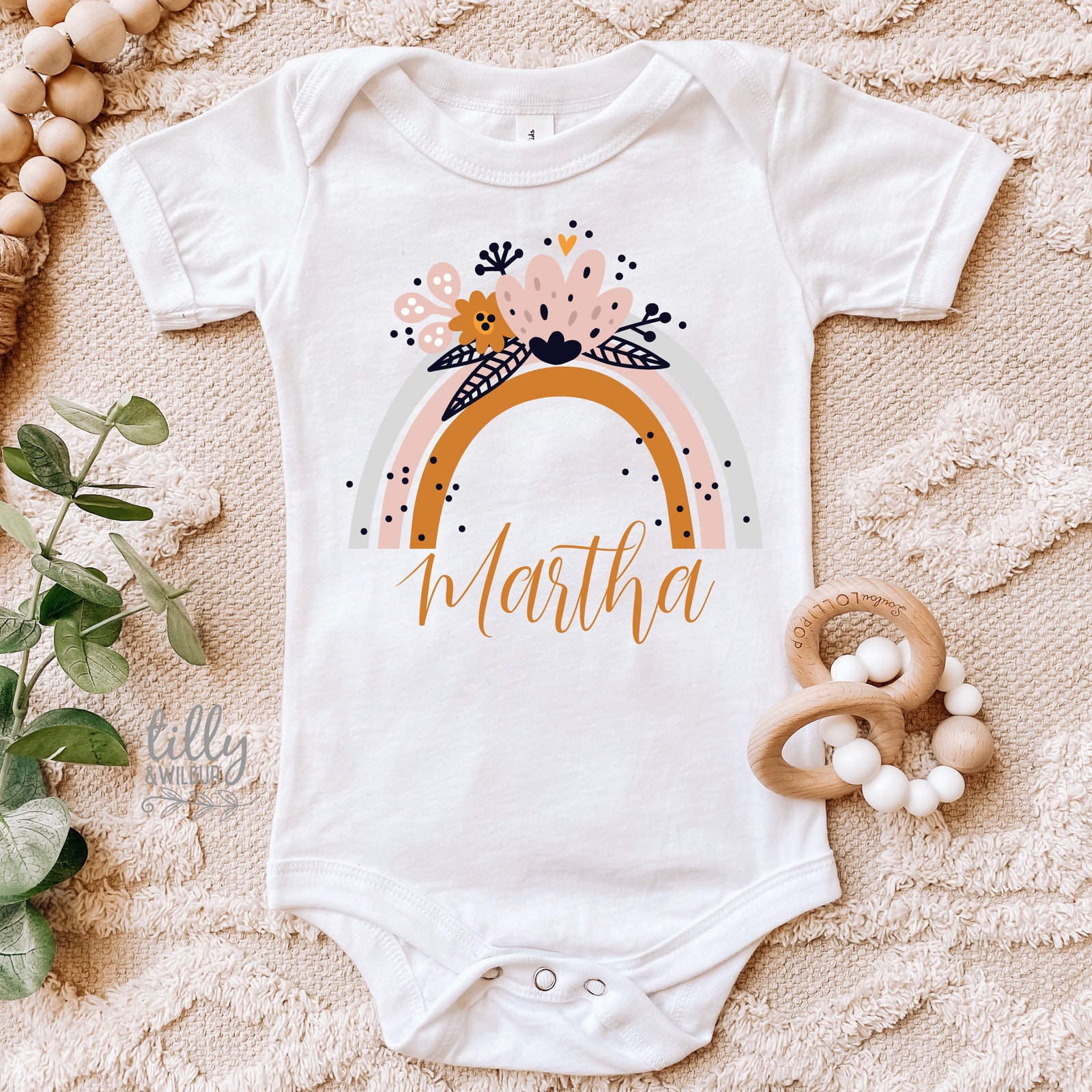 Rainbow Baby Bodysuit, Custom Newborn Baby Gift, Rainbow Baby Gift, Personalised Newborn Gift, Miracle Baby, Little Miracle, New Baby Girl