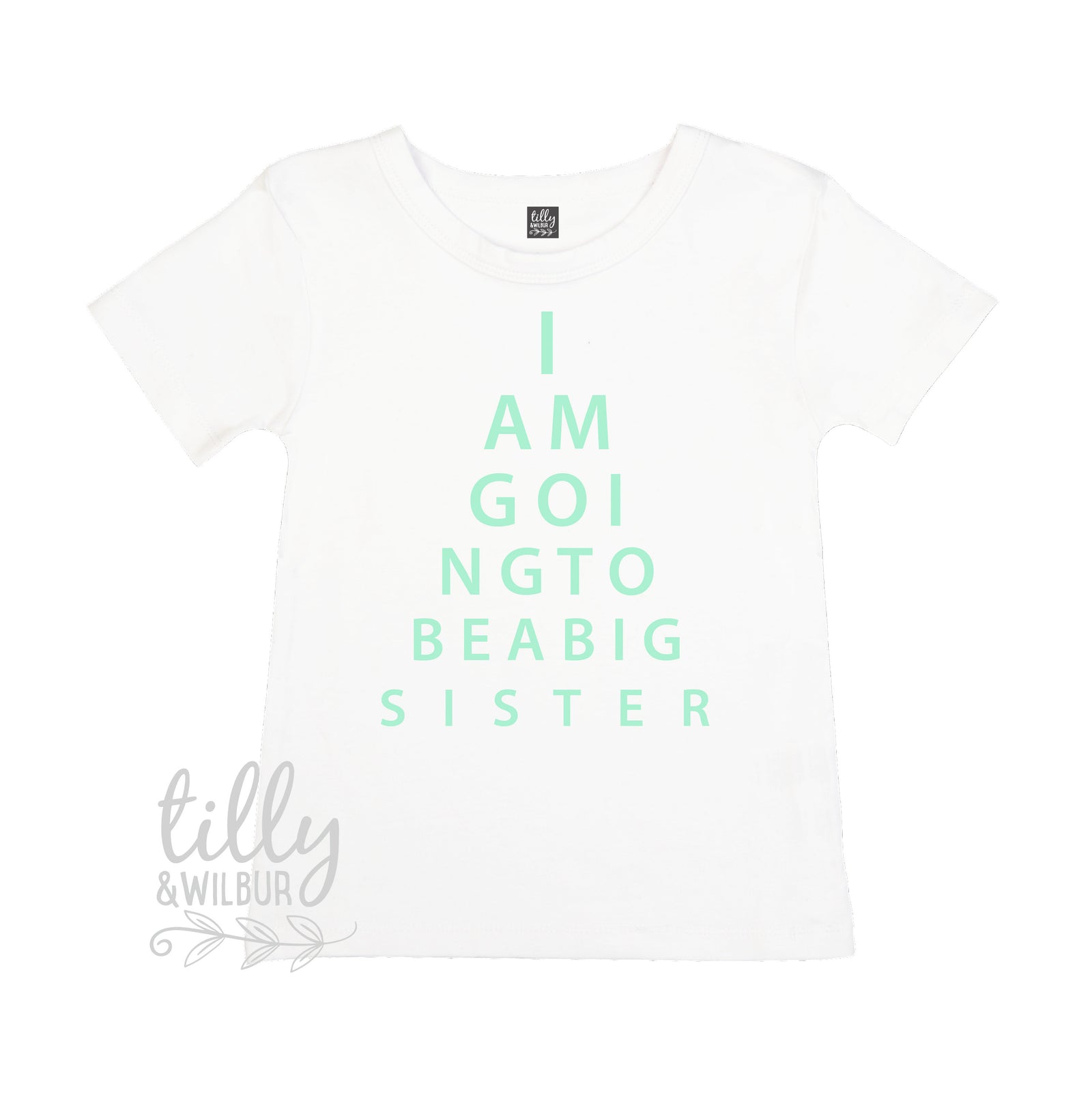 I Am Going To Be A Big Sister Eye Test T-Shirt, Eye Test Sister Shirt, I'm Going To Be A Big Sister Shirt, Pregnancy Announcement, Big Sis