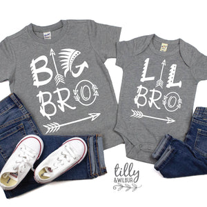 Big Bro Lil Bro Set, Big Brother Little Brother Matching Outfits, Sibling Outfits, Brother Gift, Pregnancy Announcement, Newborn Gift, Baby