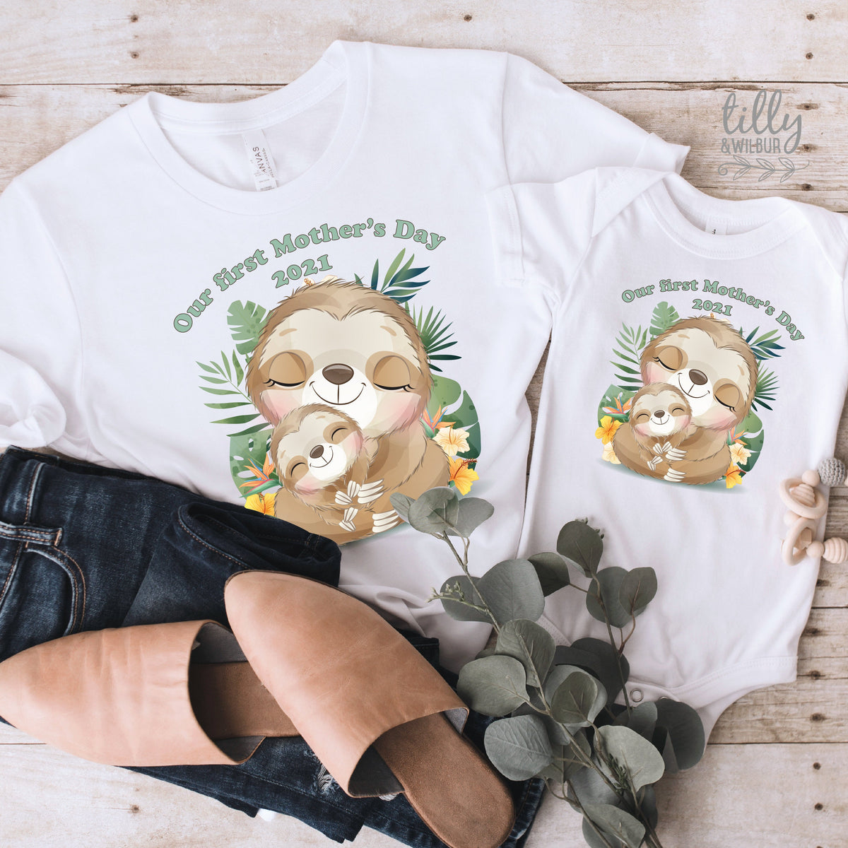 Our First Mother&amp;#39;s Day 2021 Matching Outfits, Mother And Baby Mother&amp;#39;s Day T-Shirts, Mothers Day Gift, Mummy &amp; Me Matching, 1st Mother&amp;#39;s Day