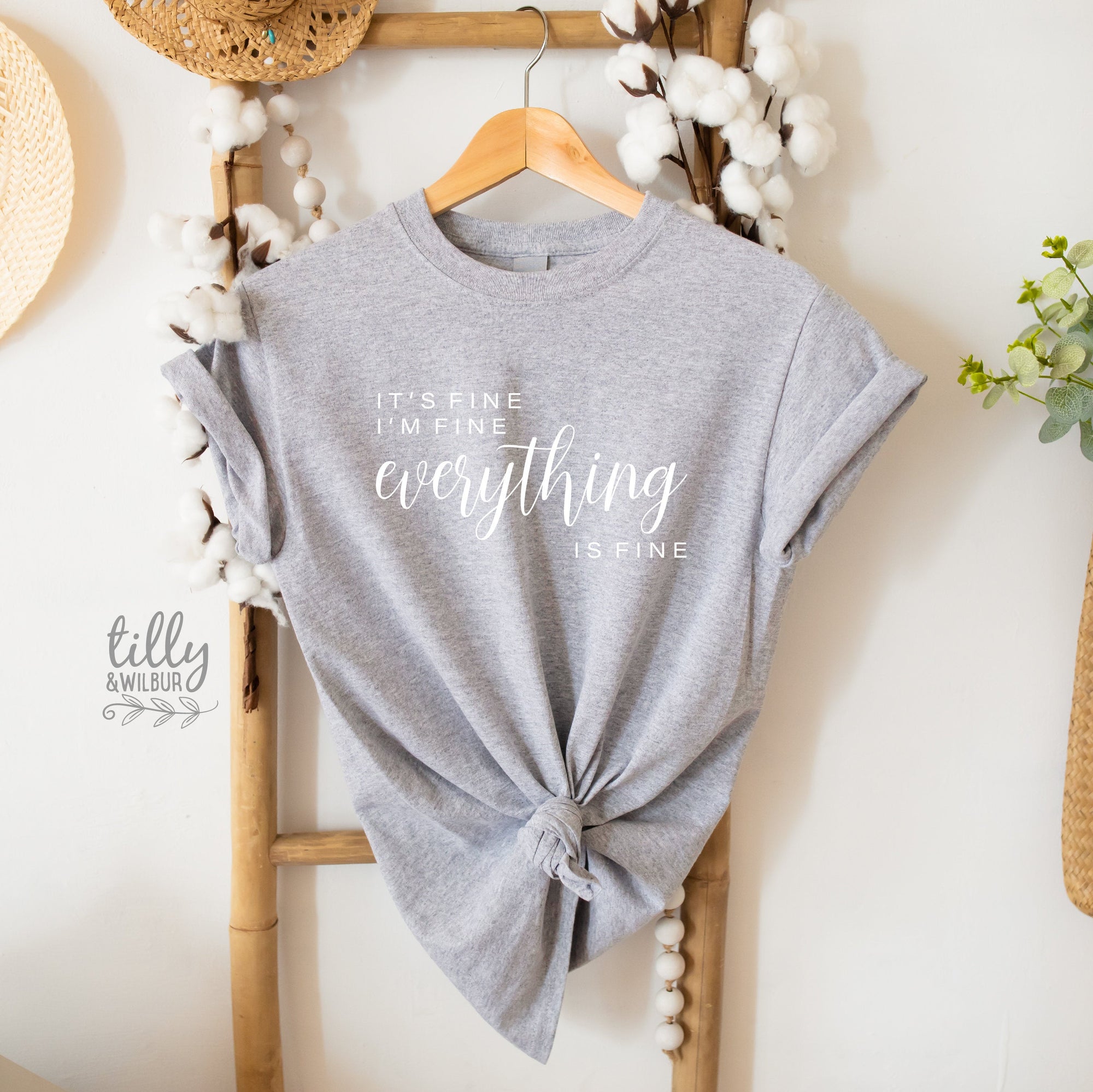 It&#39;s Fine I&#39;m Fine Everything Is Fine T-Shirt, It&#39;s Fine I&#39;m Fine Everything Is Fine Women&#39;s T-Shirt, Funny T-Shirt, Sarcasm Gift, Mum Gift