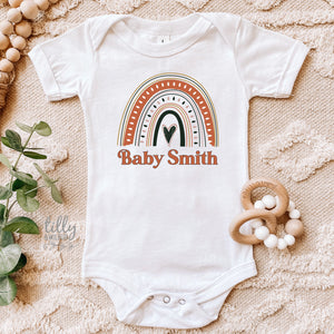Rainbow Baby Pregnancy Announcement Bodysuit, Custom Pregnancy Announcement Bodysuit, Rainbow Baby, Personalised Baby Shower Gift, New Bub