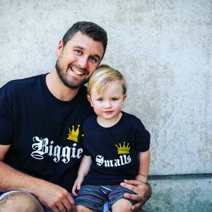 Biggie Smalls Father Son Matching Shirts, Matching Dad And Baby, Matching Dad And Kid, Father&#39;s Day Gift, Newborn Gift, New Dad T-Shirt