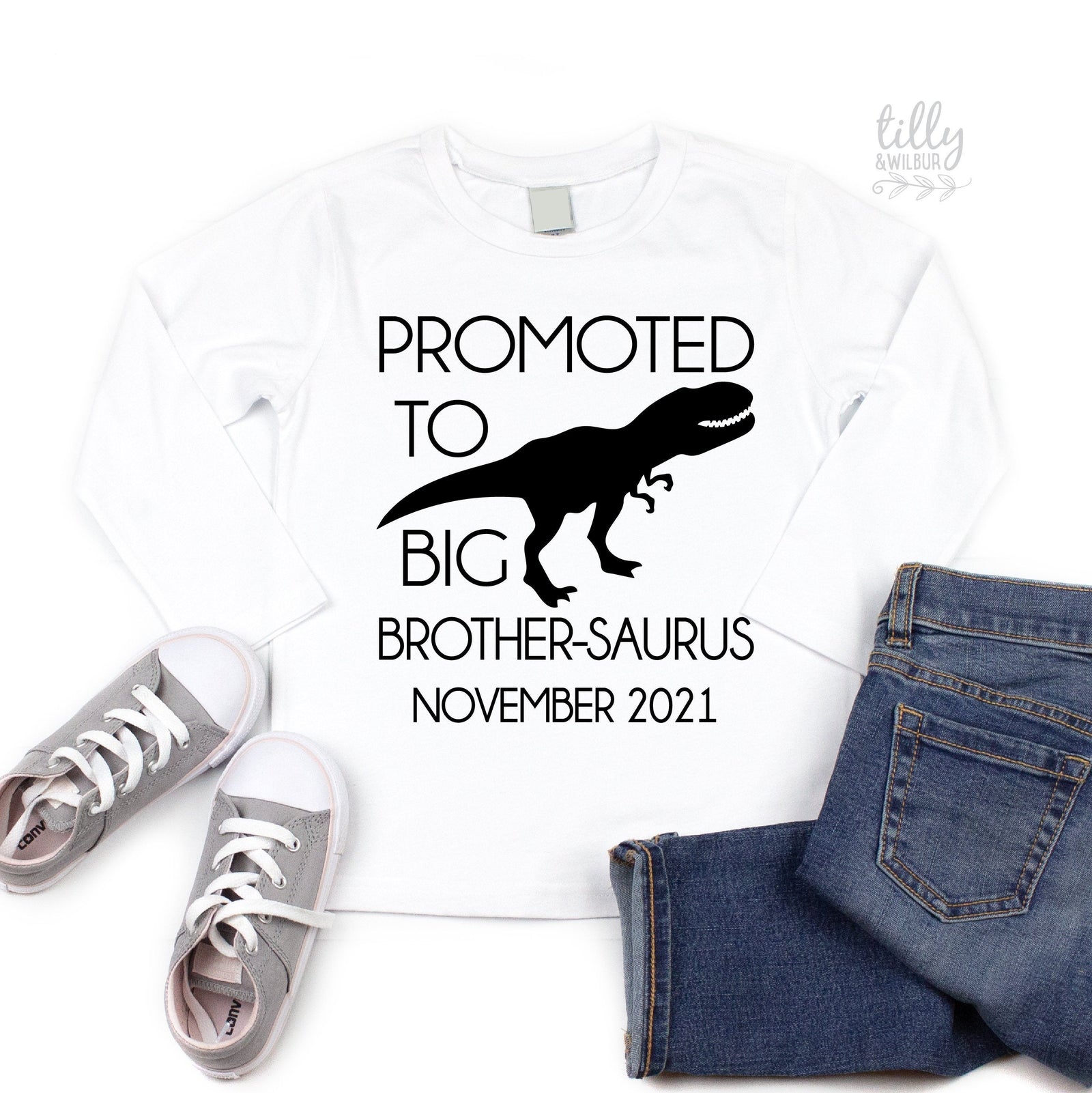 Promoted To Big Brother-Saurus Dinosaur T-Shirt For Boys, Big Brother Shirt, I'm Going To Be A Big Brother, Pregnancy Announcement, Dinosaur