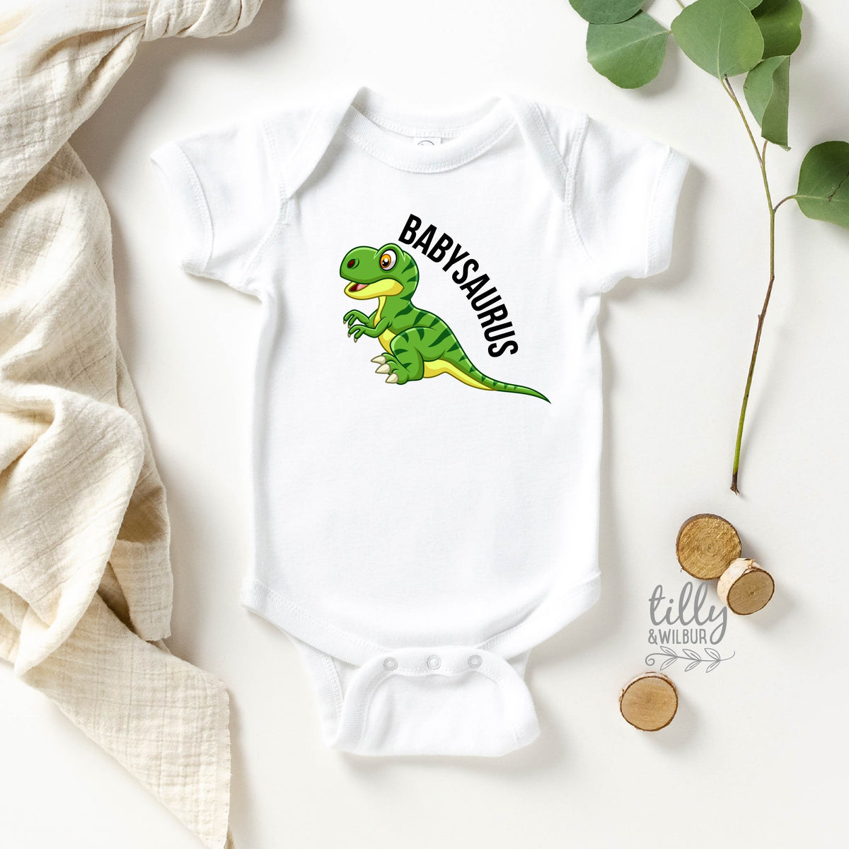Babysaurus Baby Bodysuit, Newborn Baby Gift, New Baby Brother, Big Brother Little Brother Set, I&amp;#39;m Going To Be A Big Brother, Dinosaur Baby