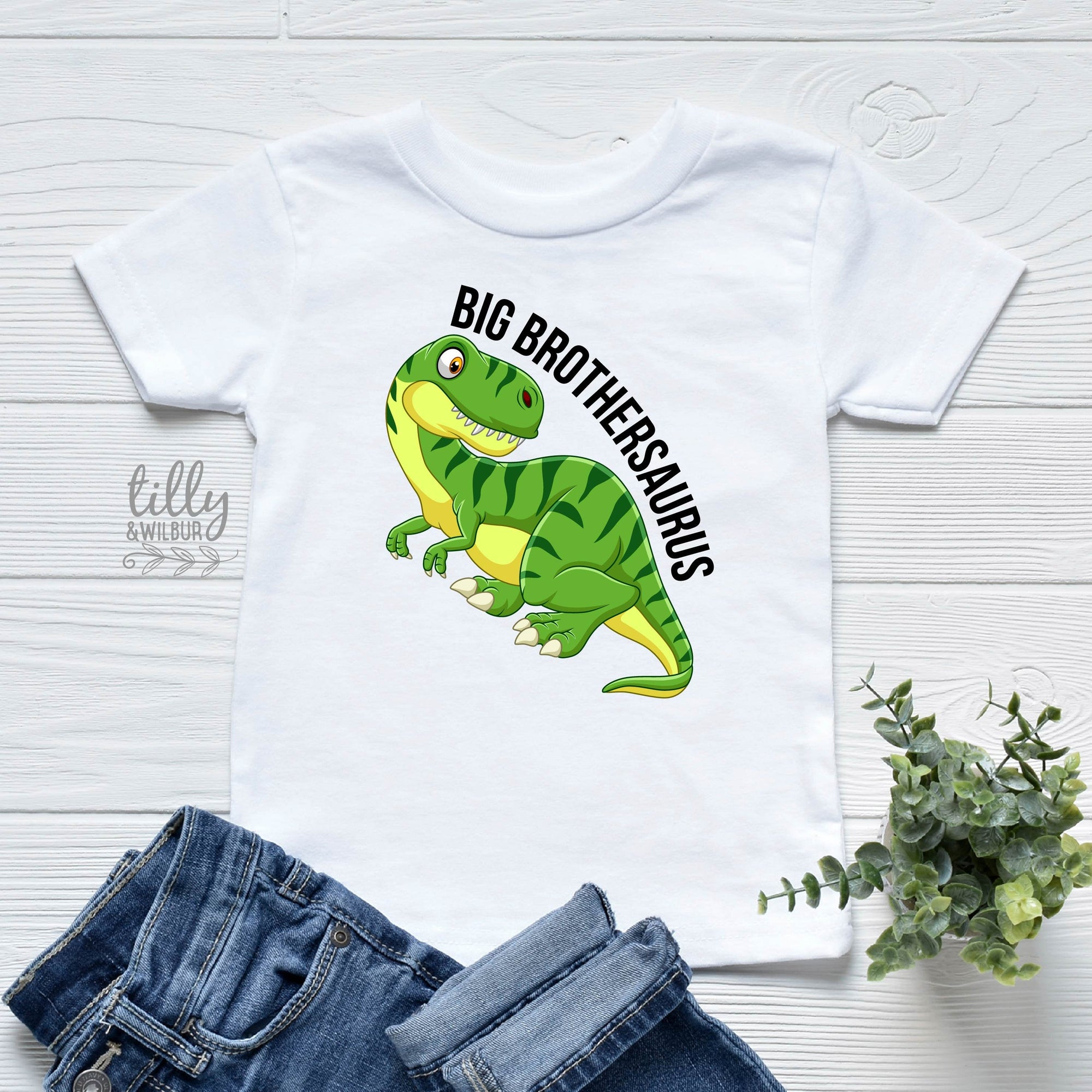 Big Brothersaurus T-Shirt For Boys, Promoted To Big Brother T-Shirt, I&#39;m Going To Be A Big Brother, Pregnancy Announcement, Dinosaur T-Shirt