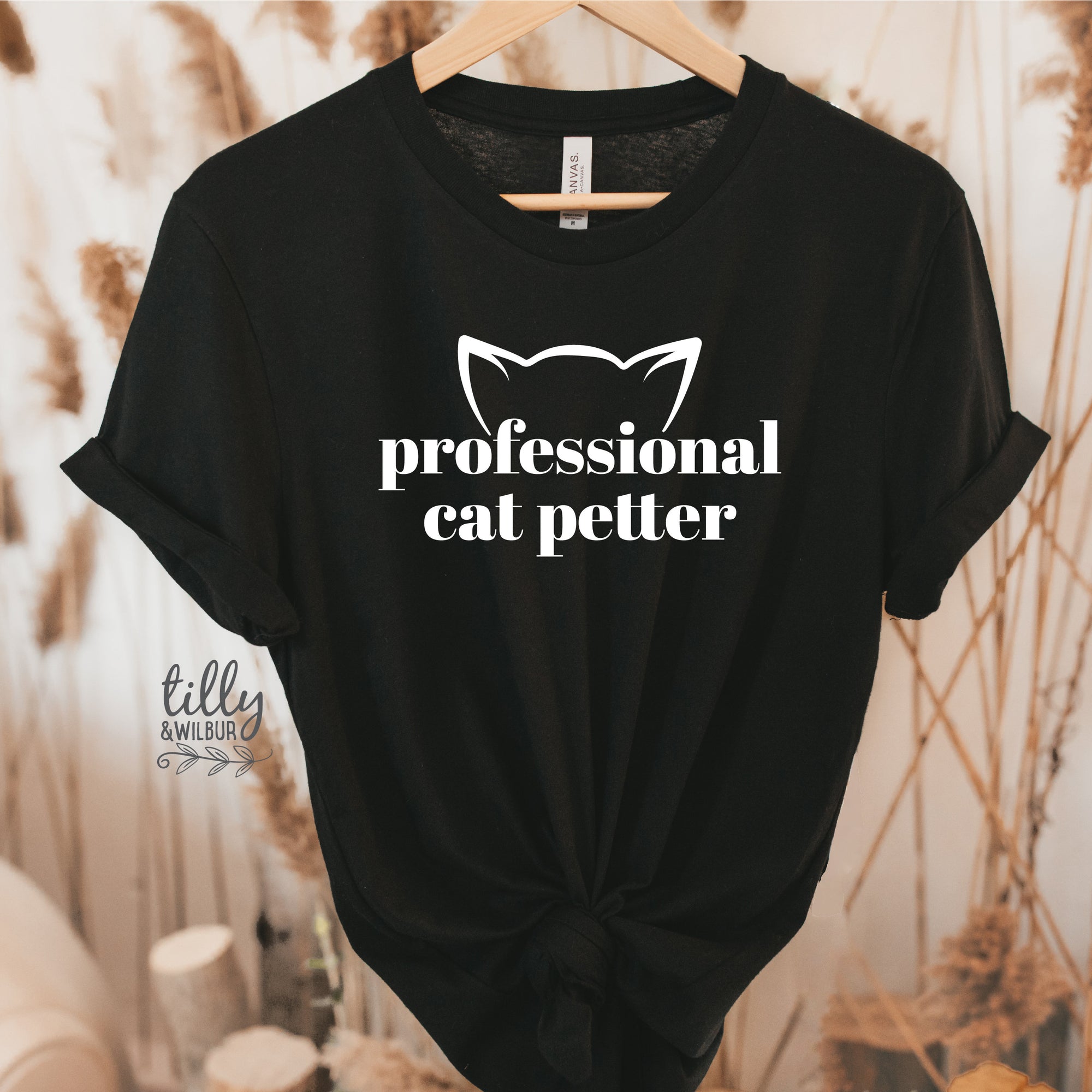 Professional Cat Petter T-Shirt, Funny Cat T-Shirt, Kitty Shirt, Kitten T-Shirt, I Love Cats T-Shirt, Animal Lover, Funny Women&#39;s T-Shirt