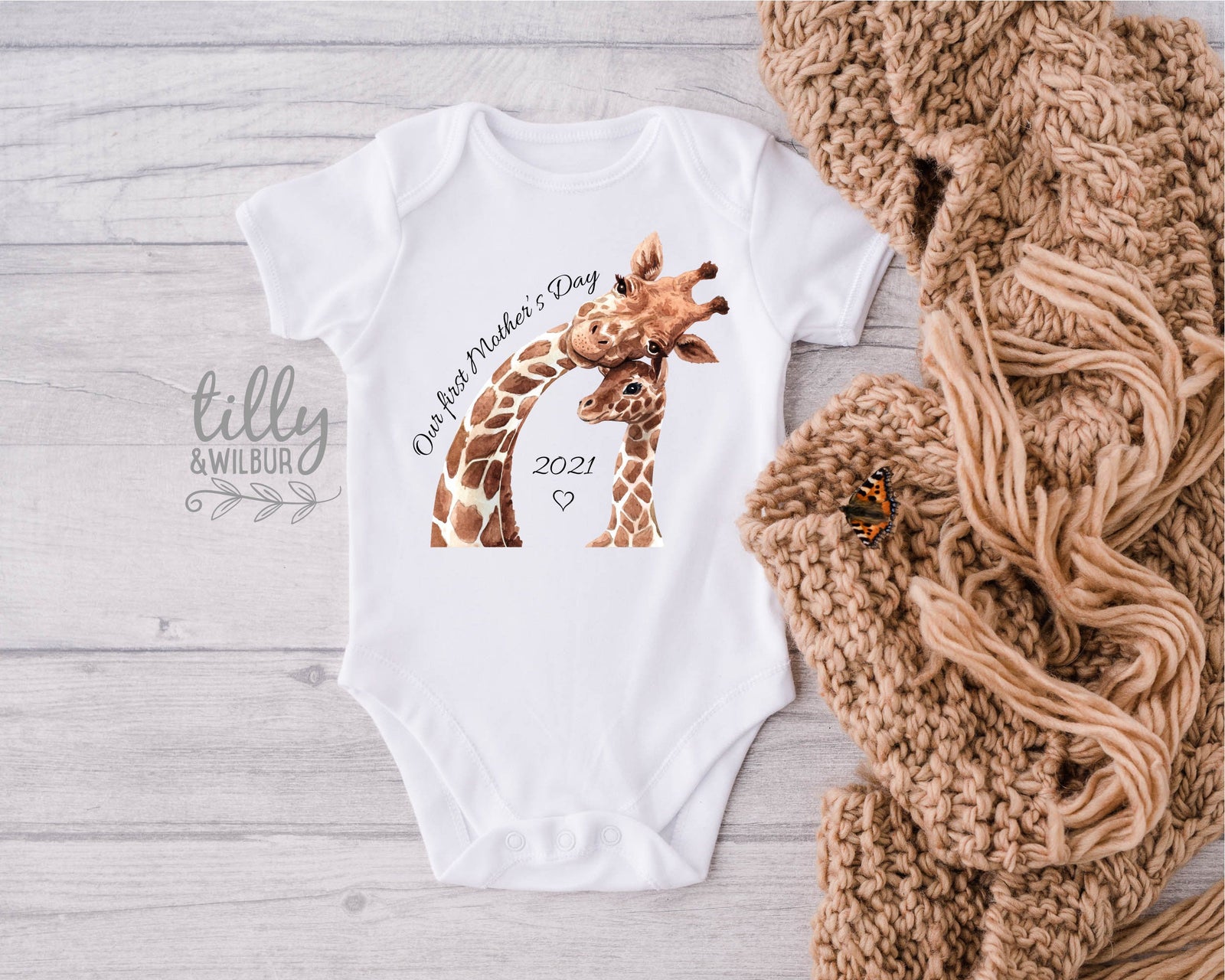 Our First Mother's Day 2021 Baby Bodysuit, Our 1st Mother's Day Baby Bodysuit, Mother's Day Outfit, Mother's Day Gift, Mummy I Love You