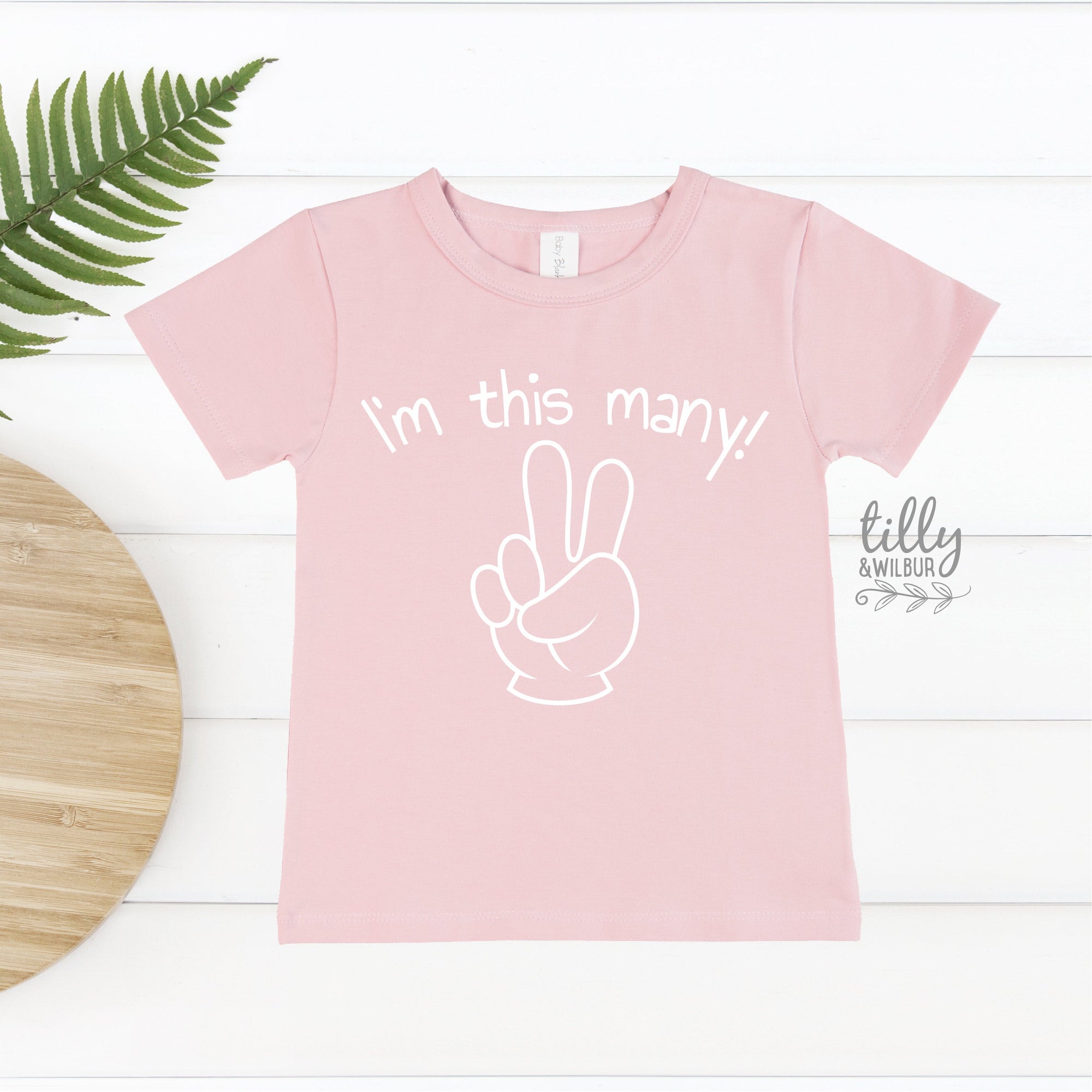 I&#39;m This Many T-Shirt, Two Finger Birthday T-Shirt, 2nd Second Birthday Tee, Two Birthday Gift, Girls 2nd Birthday, Girls Birthday T-Shirt