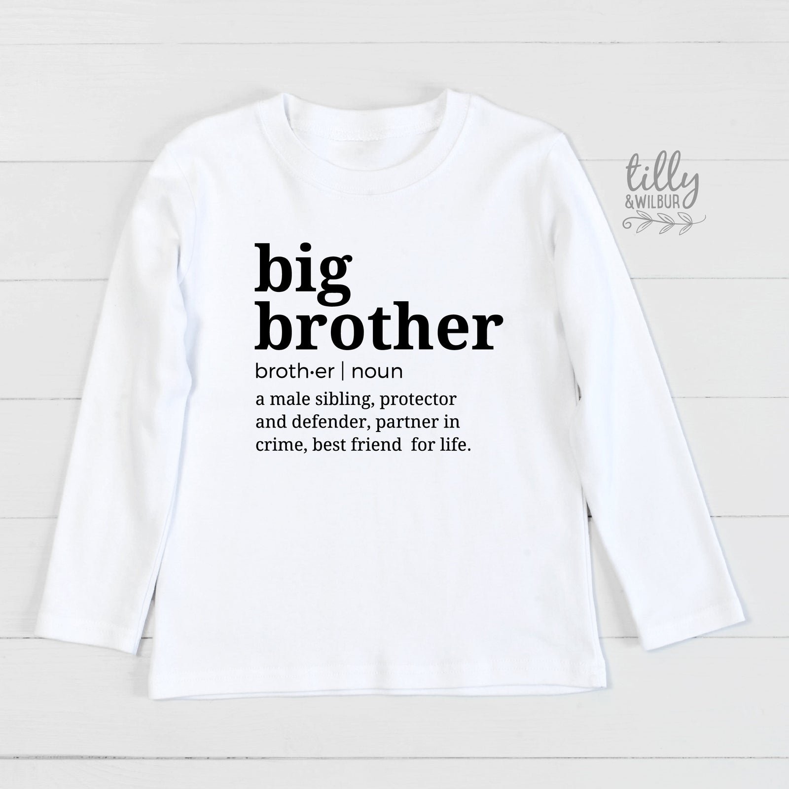 Big Brother Definition T-Shirt, I&#39;m Going To Be A Big Brother, Pregnancy Announcement T-Shirt, Big Bro Gift, Sibling T-Shirt, Boys Clothing