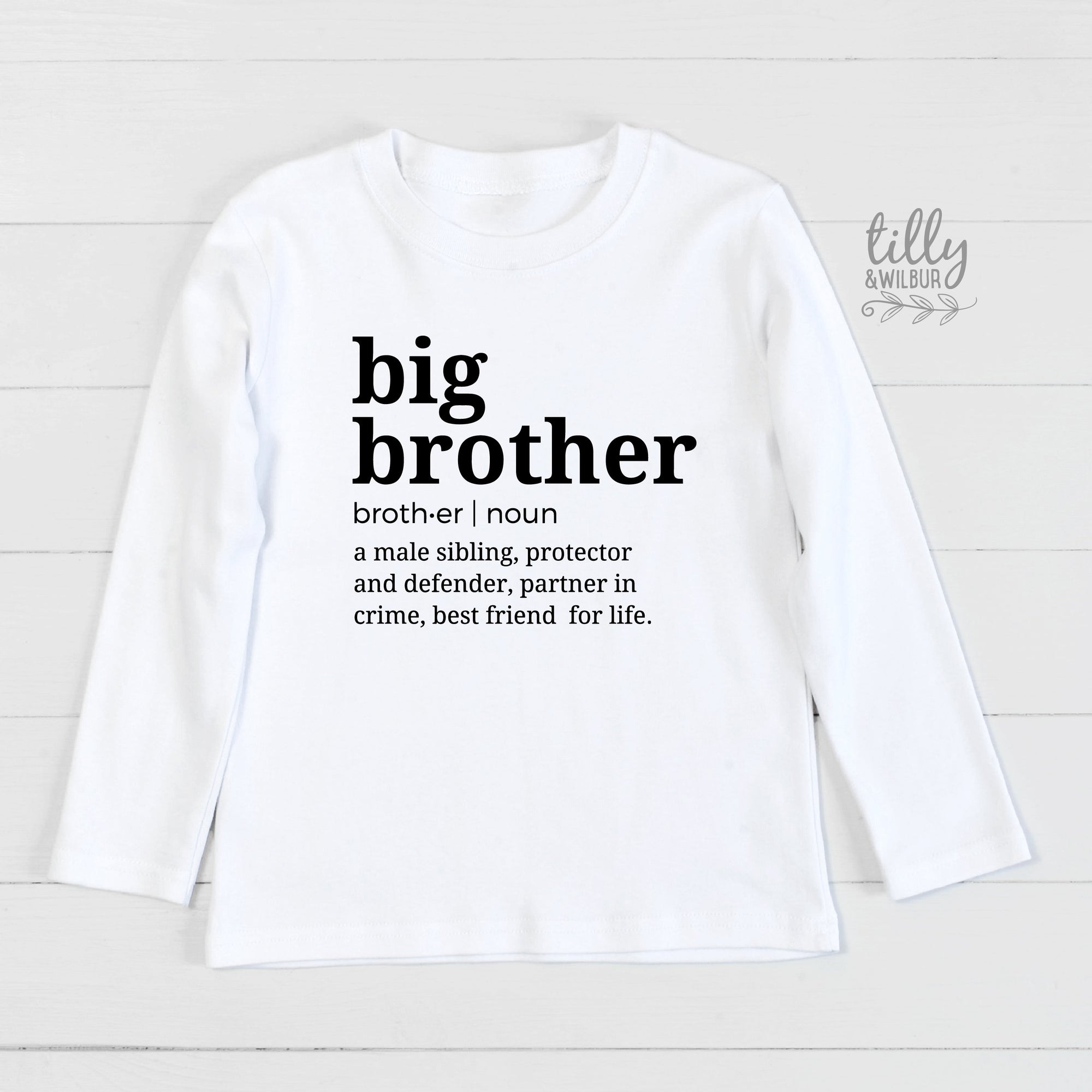 Big Brother Definition T-Shirt, I&#39;m Going To Be A Big Brother, Pregnancy Announcement T-Shirt, Big Bro Gift, Sibling T-Shirt, Boys Clothing