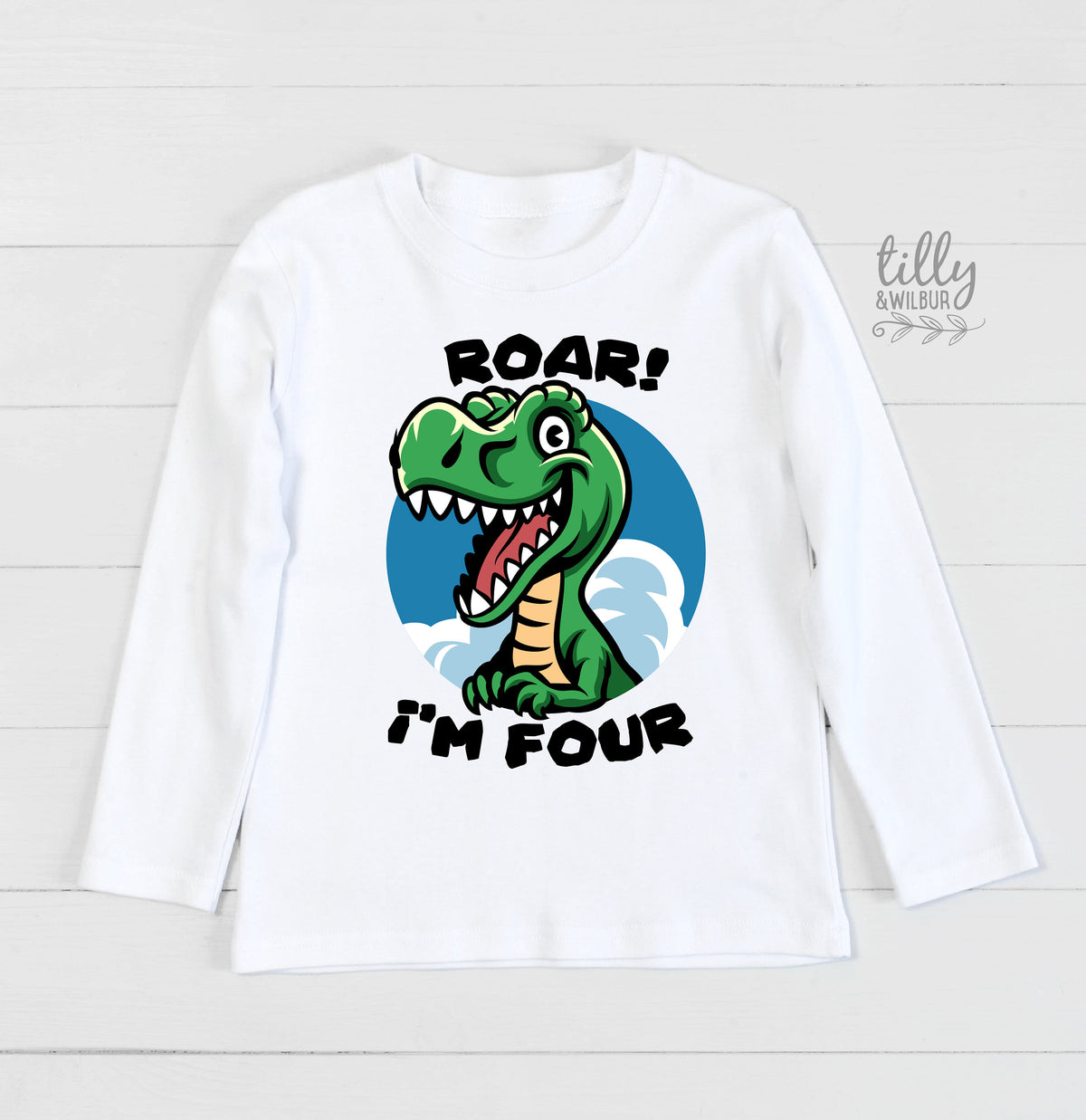 Roar I&amp;#39;m 4, Roar I&amp;#39;m Four, 4th Birthday Boy, 4th Birthday T-Shirt , Dinosaur Birthday Shirt, T-Rex Shirt, Dinosaur Birthday, T-Rex Birthday