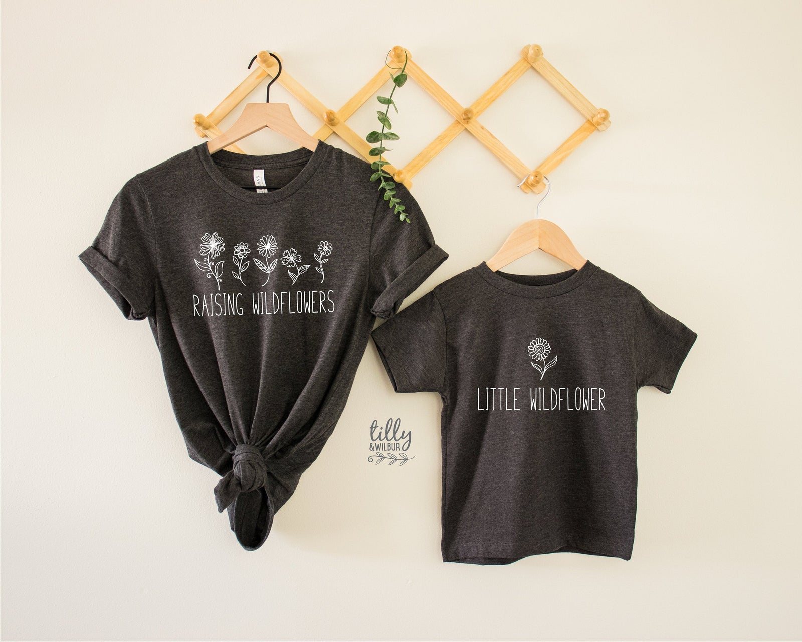 Raising Wildflowers T-Shirt, Little Wildflower T-Shirt, Mummy And Me Outfit, Matching Mummy And Me Shirt, Mum and Baby Shirts, Mother's Day