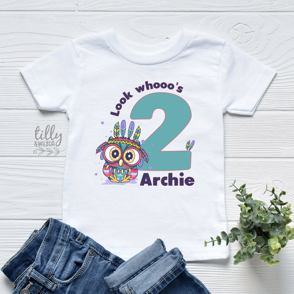 Look Whooo&amp;#39;s Two Birthday T-Shirt, Two Wild Boys Birthday T-Shirt, Two Wild Birthday, 2 Year Old Boy, Personalised 2nd Birthday Owl T-Shirt