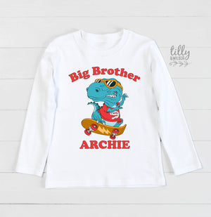 Promoted To Big Brother T-Shirt For Boys, Personalised Name, Big Brother Shirt, I&#39;m Going To Be A Big Brother, Pregnancy Announcement Shirt