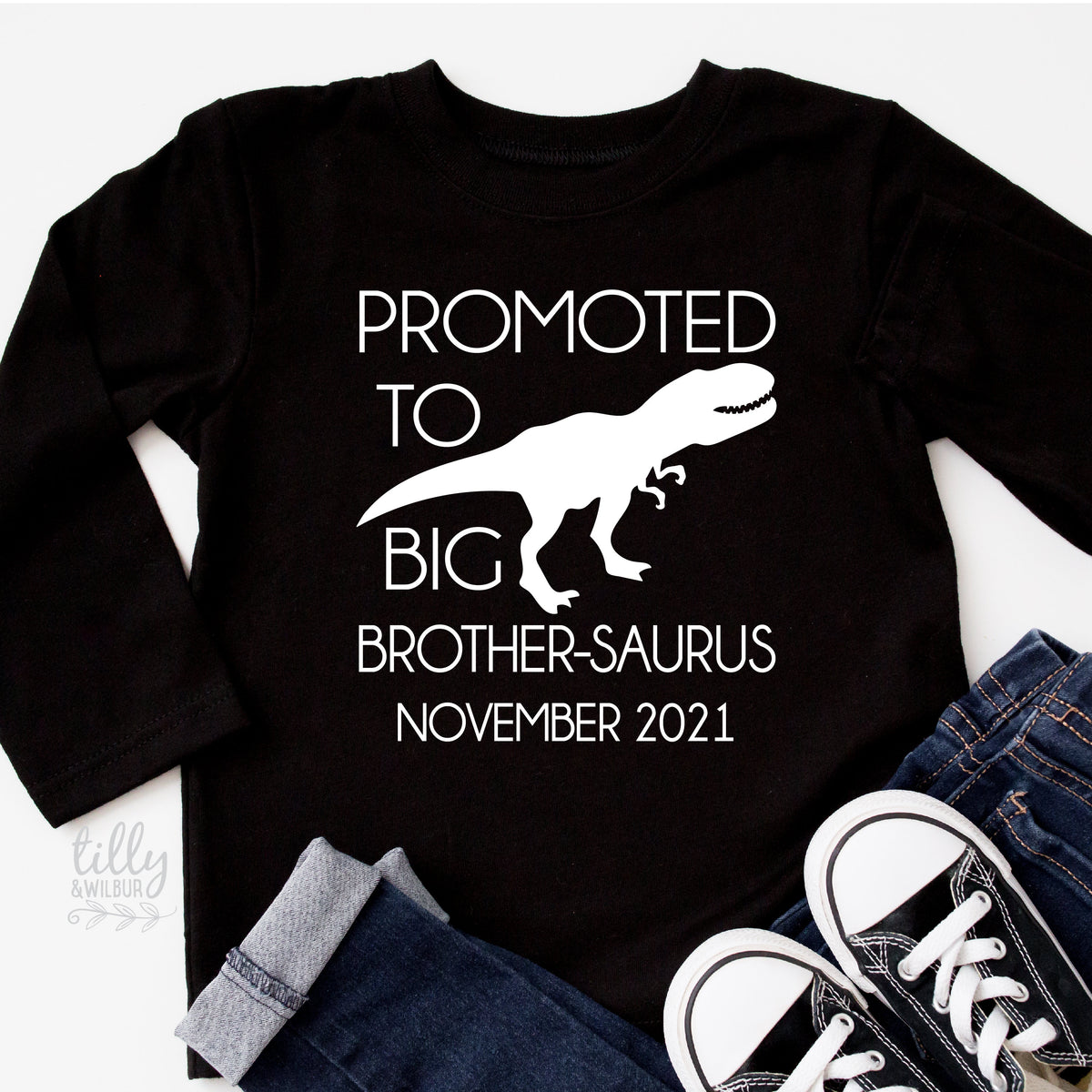 Promoted To Big Brother-Saurus Dinosaur T-Shirt For Boys, Big Brother Shirt, I&amp;#39;m Going To Be A Big Brother, Pregnancy Announcement, Dinosaur