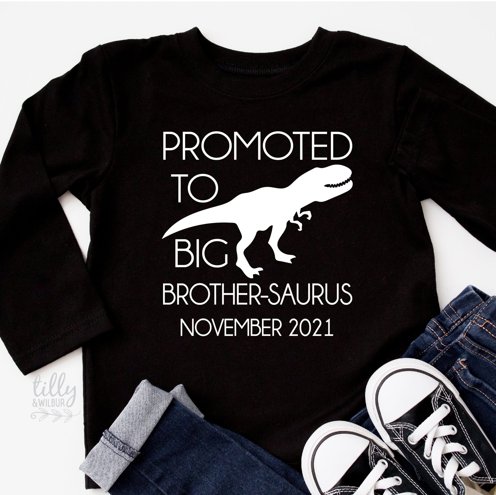 Promoted To Big Brother-Saurus Dinosaur T-Shirt For Boys, Big Brother Shirt, I'm Going To Be A Big Brother, Pregnancy Announcement, Dinosaur