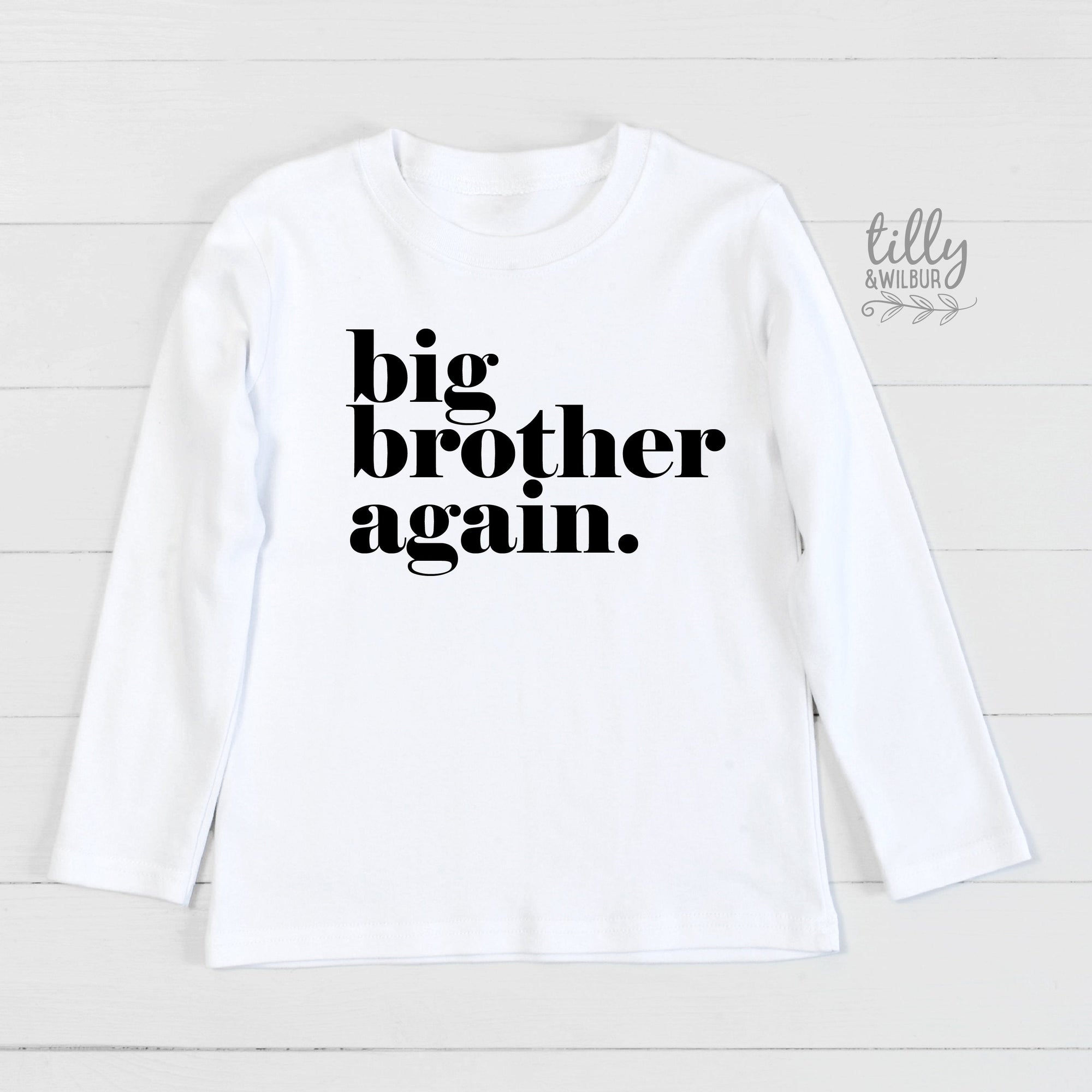 Big Brother Again T-Shirt, Promoted To Big Brother T-Shirt For Boys, Big Brother Tee, I&#39;m Going To Be A Big Brother, Pregnancy Announcement