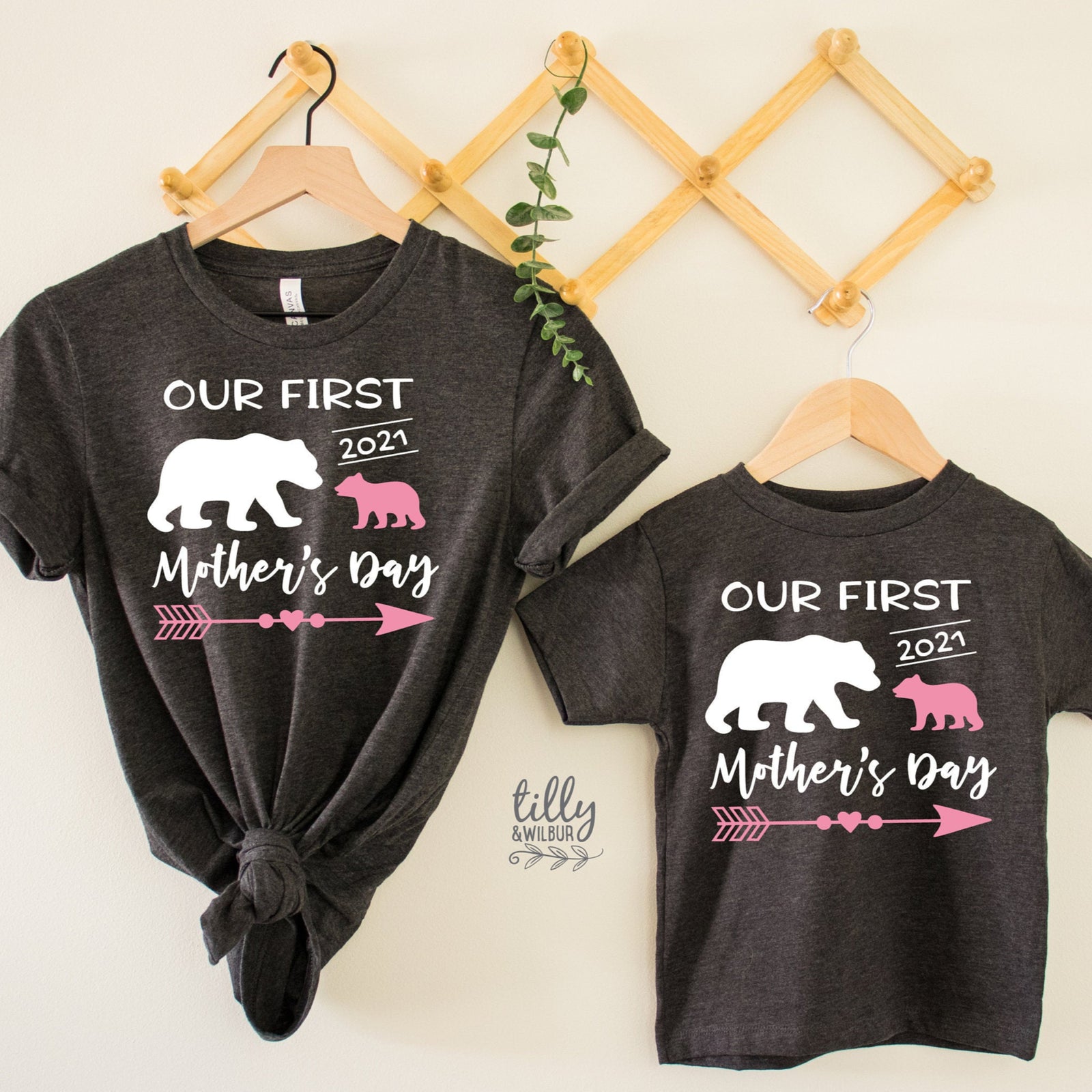 Our First Mother's Day 2021 Mummy And Daughter Matching Set, Mother's Day Gift, Mother Daughter Matching Outfits, 1st Mother's Day 2021 Gift