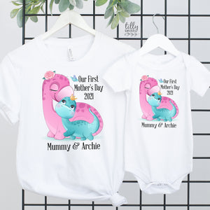 Our First Mother&#39;s Day 2021 Matching Outfits, Mother And Baby Mother&#39;s Day T-Shirts, Mothers Day Gift, Mummy & Me Matching, 1st Mother&#39;s Day