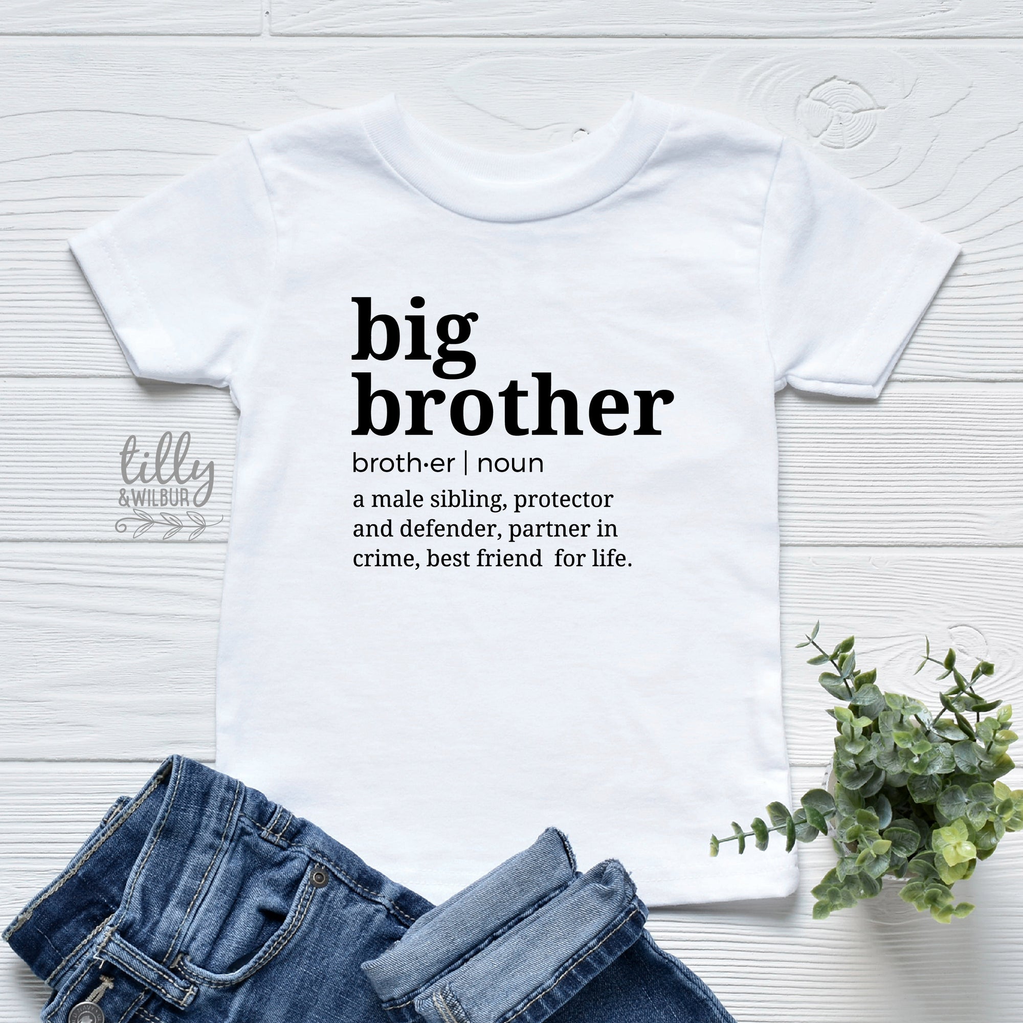 Big Brother Definition T-Shirt, I&#39;m Going To Be A Big Brother, Pregnancy Announcement T-Shirt, Big Bro Gift, Sibling T-Shirt, Boys Clothing