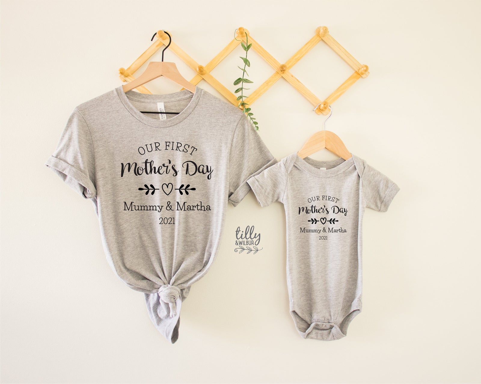 Our First Mother's Day 2021 Matching Outfits, Mother And Baby Mother's Day T-Shirts, Mothers Day Gift, Mummy & Me Matching, 1st Mother's Day