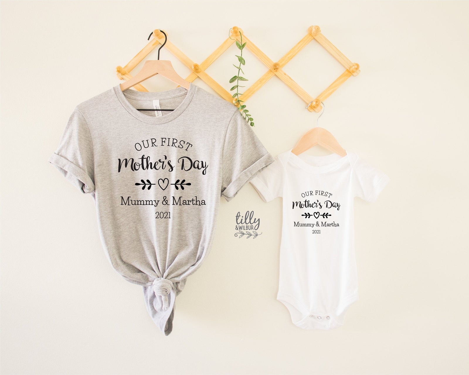Our First Mother's Day 2021 Matching Outfits, Mother And Baby Mother's Day T-Shirts, Mothers Day Gift, Mummy & Me Matching, 1st Mother's Day