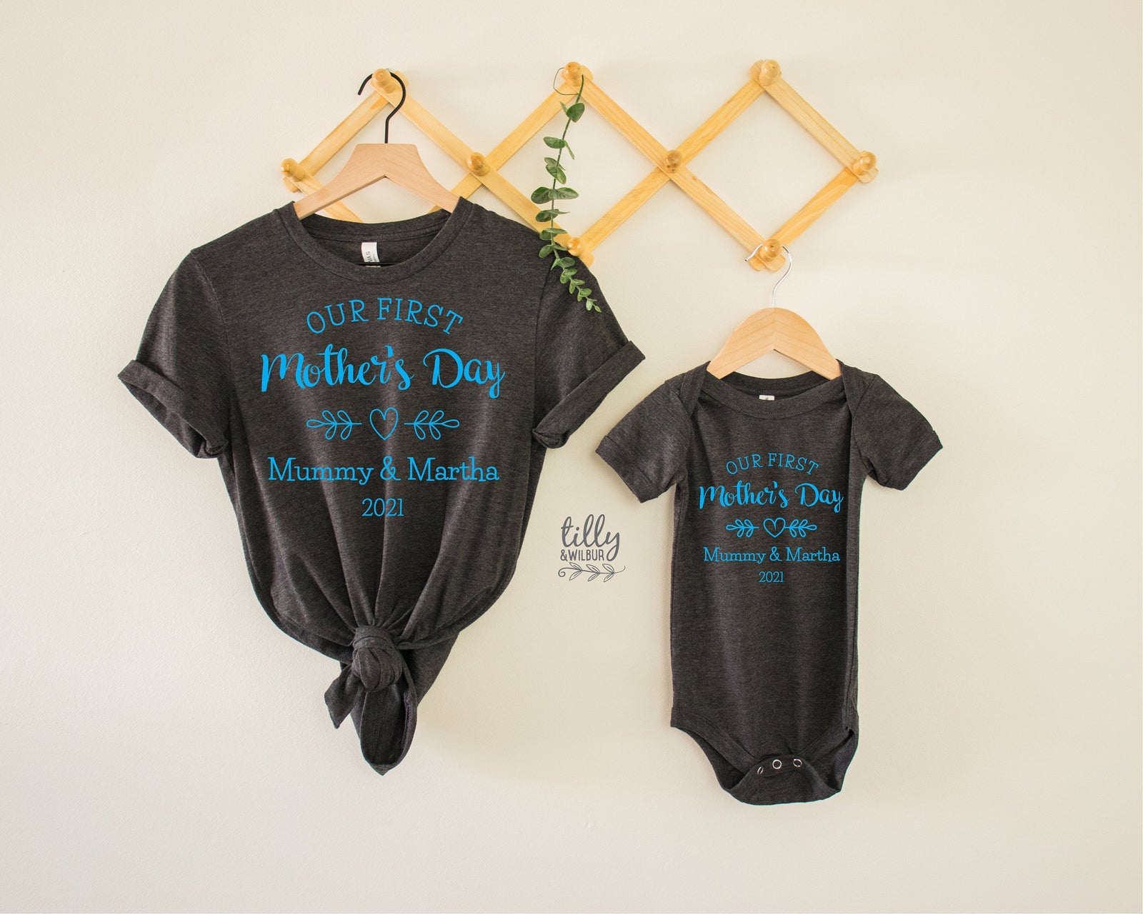 Our First Mother's Day 2021 Matching Outfits, Mother And Baby Mother's Day T-Shirts, Mothers Day Gift, Mummy & Me Matching, 1st Mother's Day