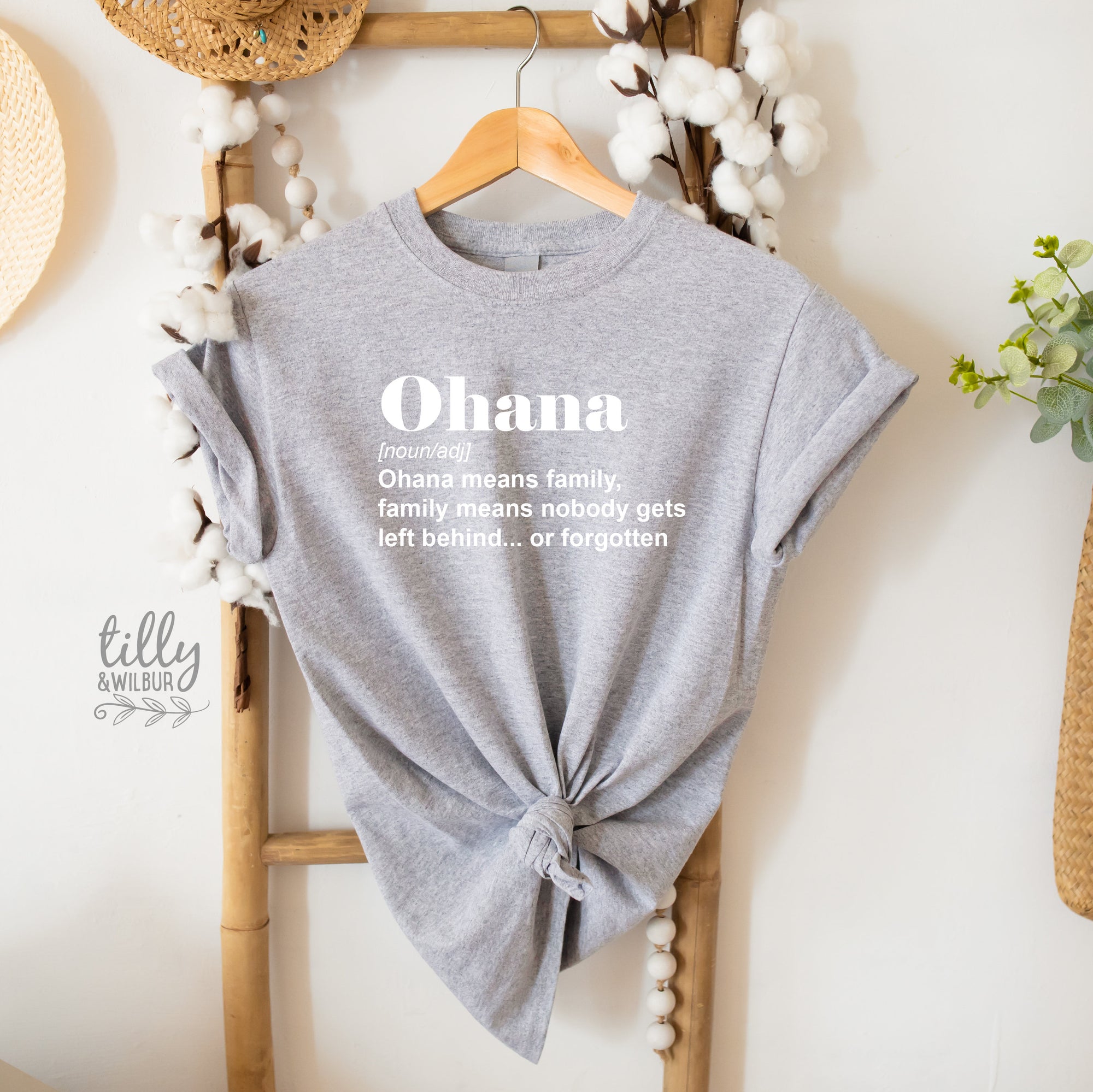 Ohana T-Shirt, Ohana Means Family T-Shirt, Lilo and Stitch T-Shirt, Family Means No One Gets Left Behind T-Shirt, Mother&#39;s Day TShirt Gift,